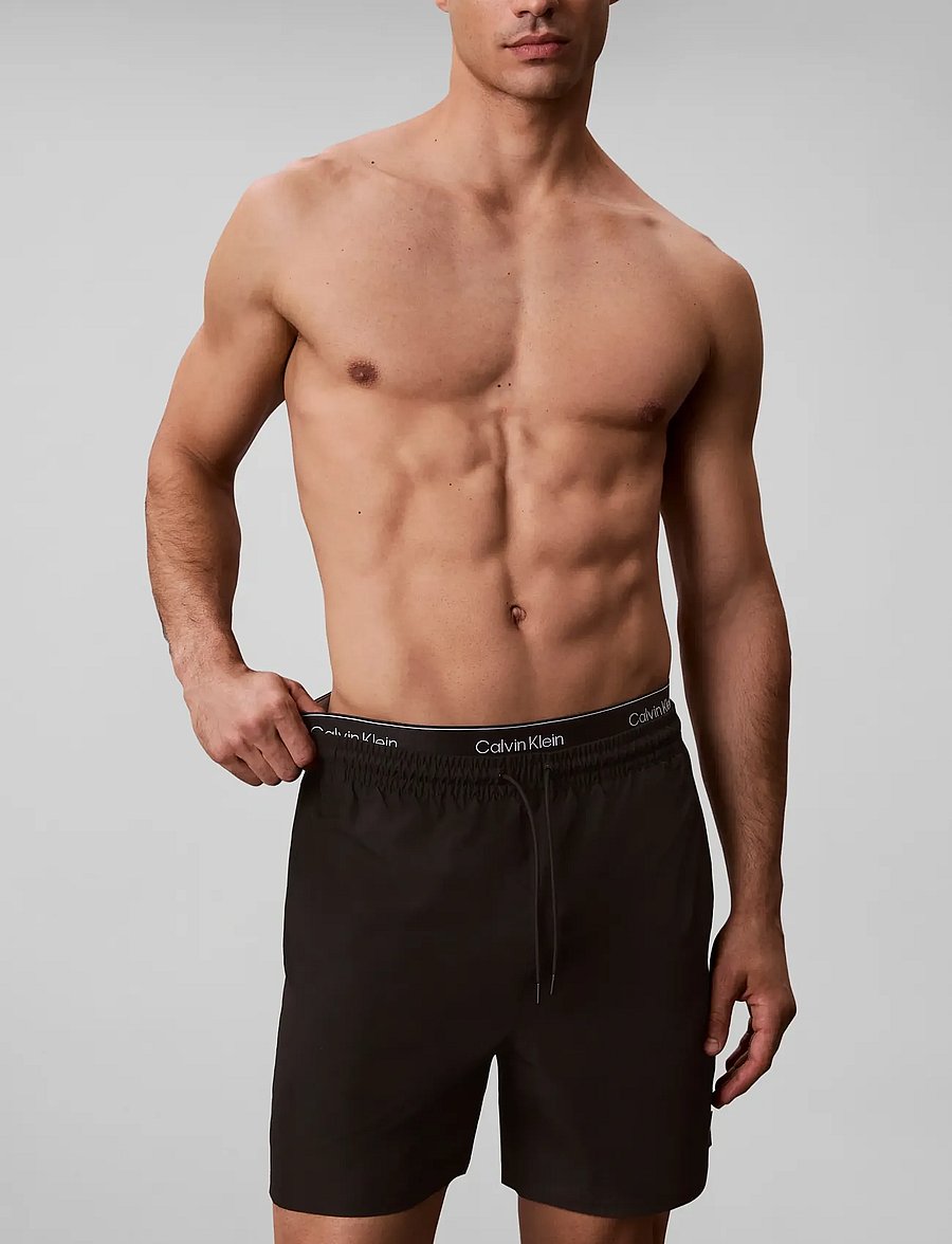 Calvin Klein - MEDIUM DRAWSTRING - ujumispüksid - black - 5