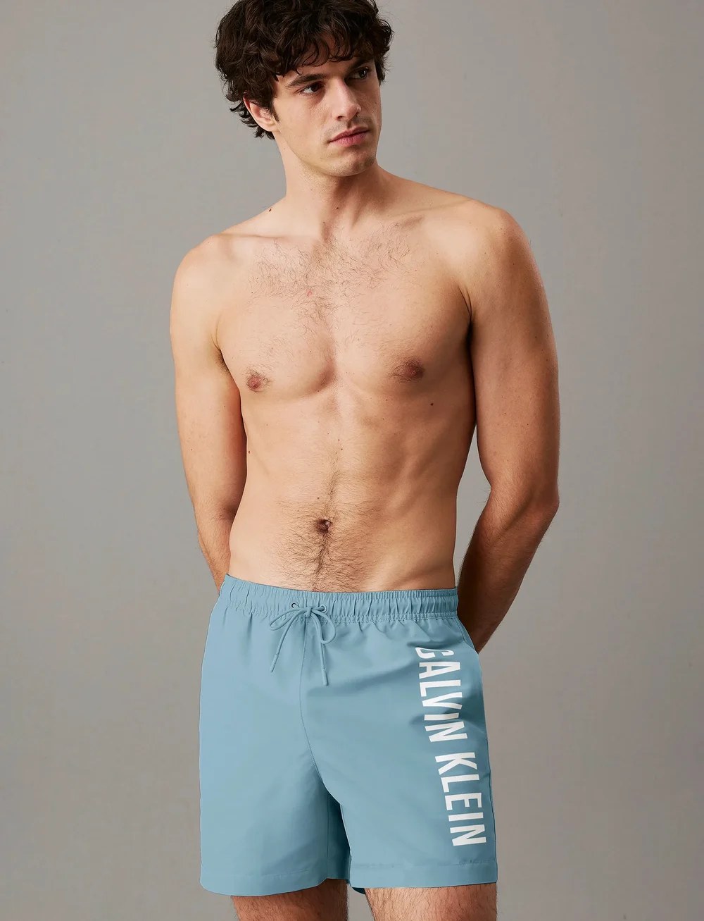 Calvin Klein - MEDIUM DRAWSTRING - badeshorts - skim blue - 0