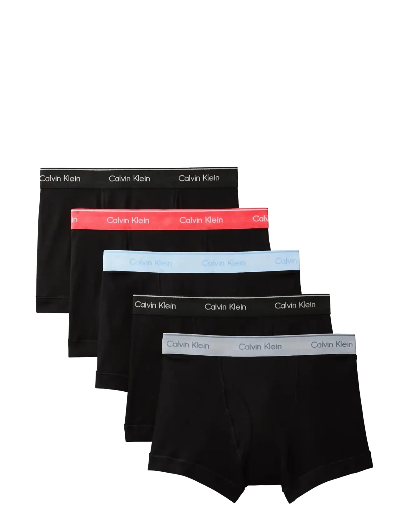 Calvin Klein - TRUNK 5PK - black bodies w  black misty grey pu - 1