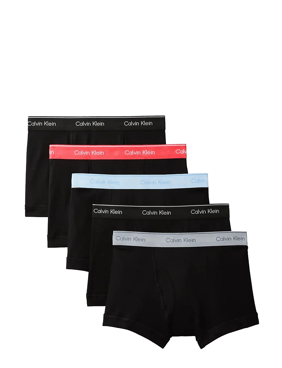 Calvin Klein - TRUNK 5PK - black bodies w black misty grey pu - 1