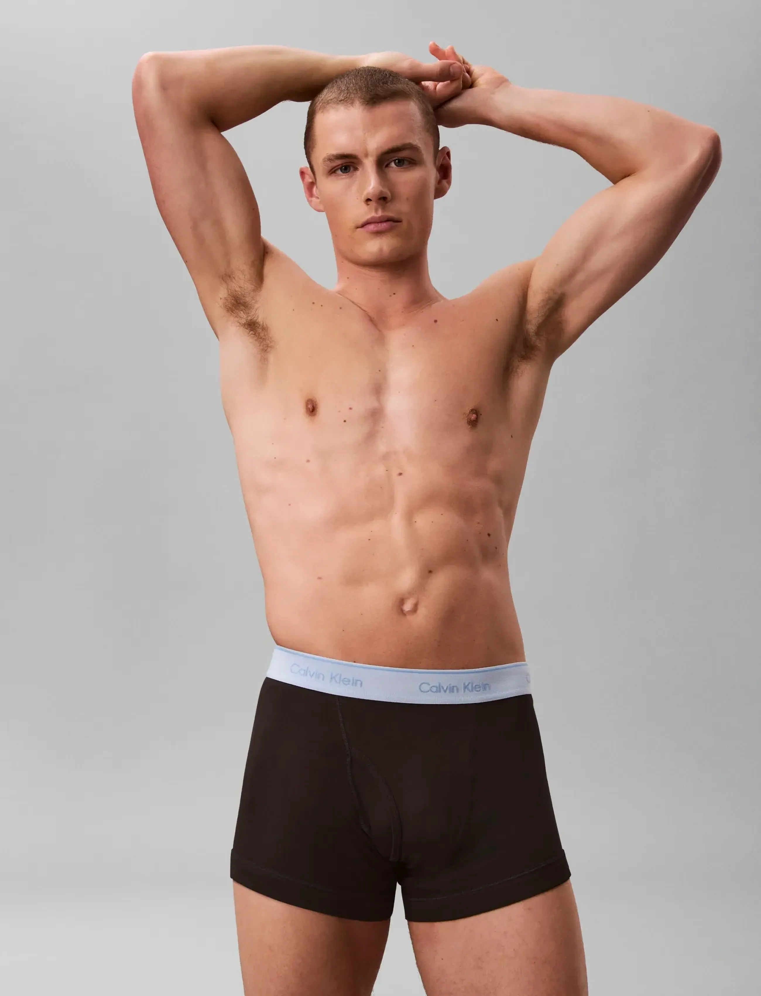 Calvin Klein TRUNK 5PK - Boxerkalsonger - BLACK BODIES W  BLACK MISTY GREY PU / black
