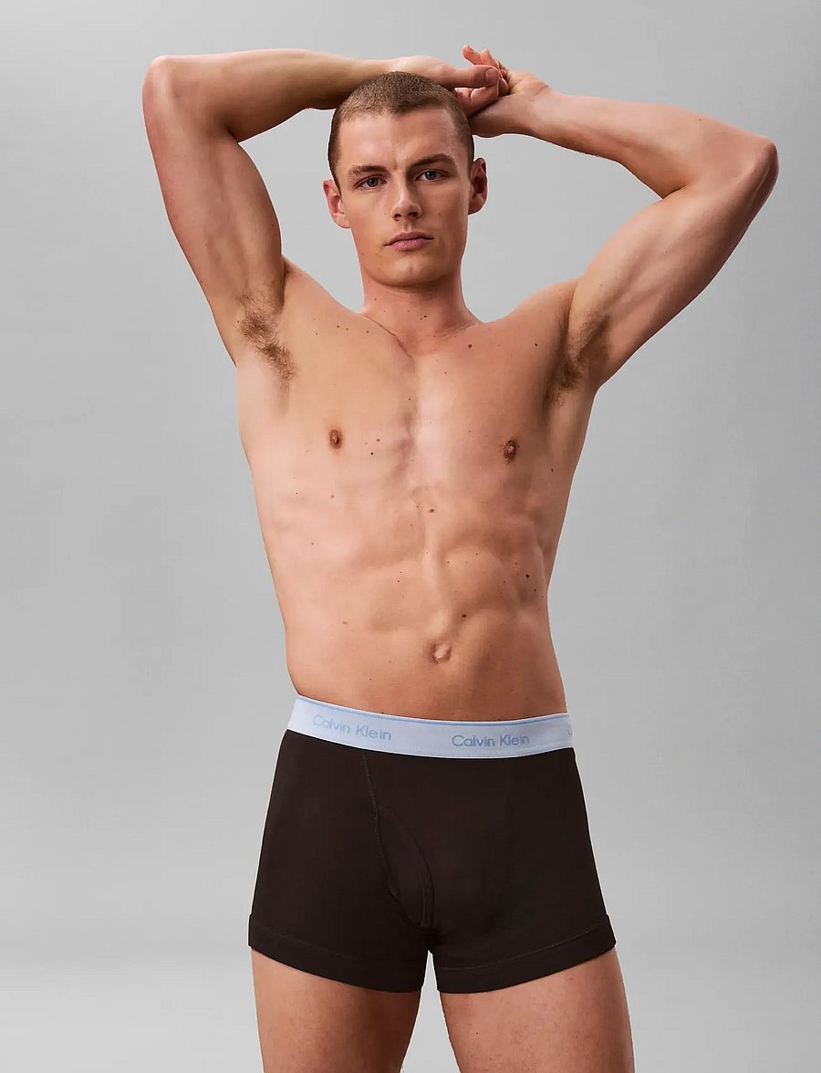 Calvin Klein - TRUNK 5PK - black bodies w black misty grey pu - 0