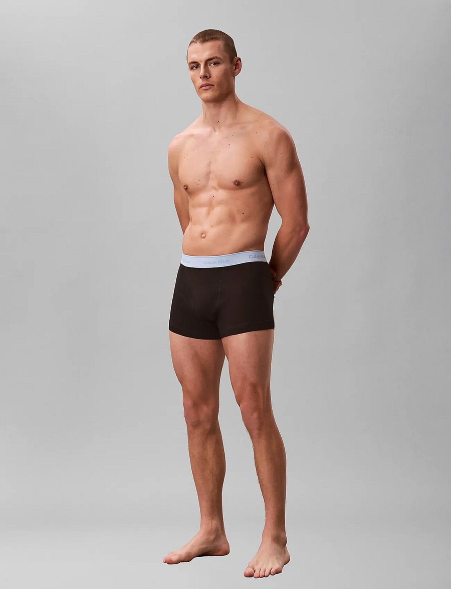 Calvin Klein - TRUNK 5PK - black bodies w black misty grey pu - 2