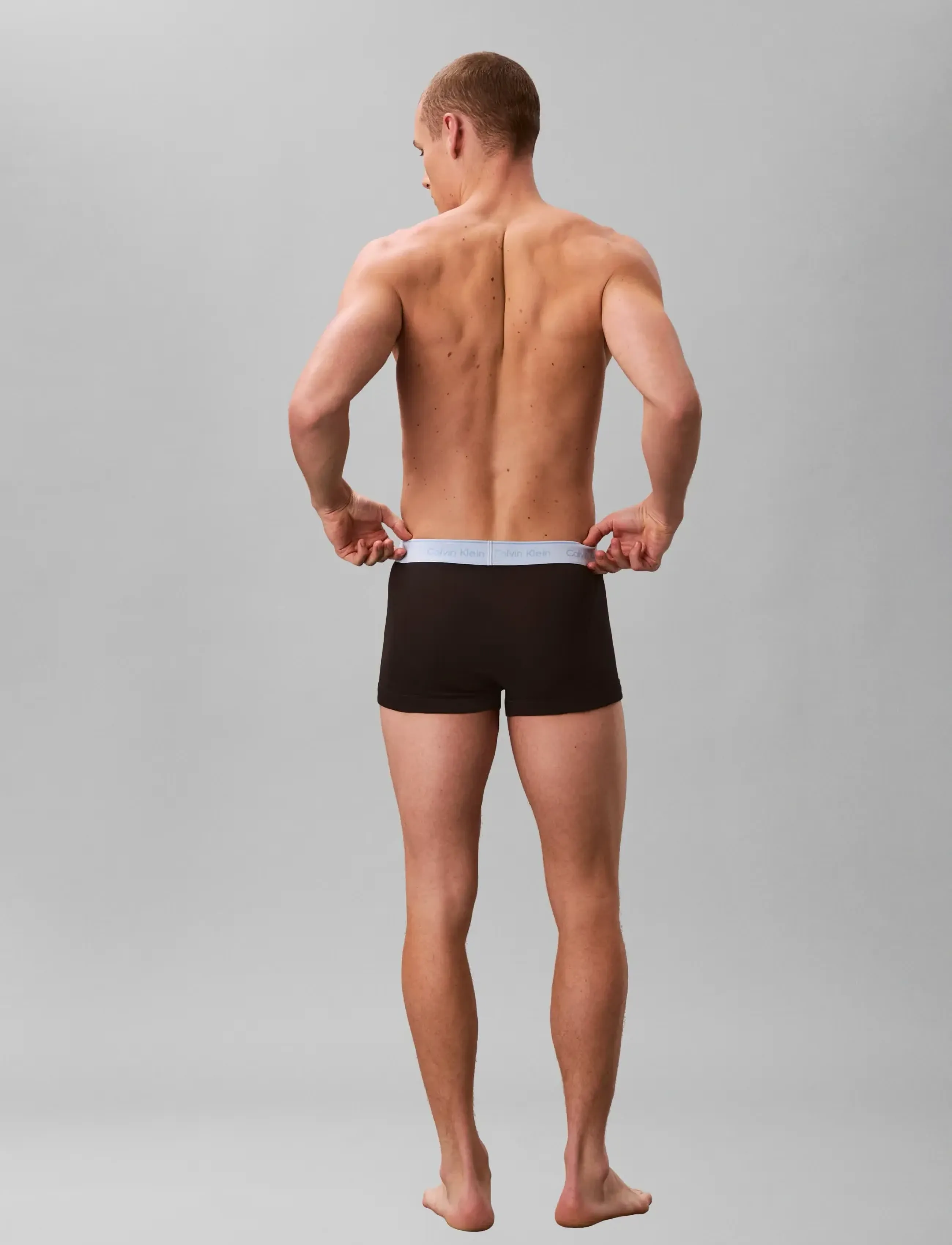 Calvin Klein - TRUNK 5PK - black bodies w  black misty grey pu - 3