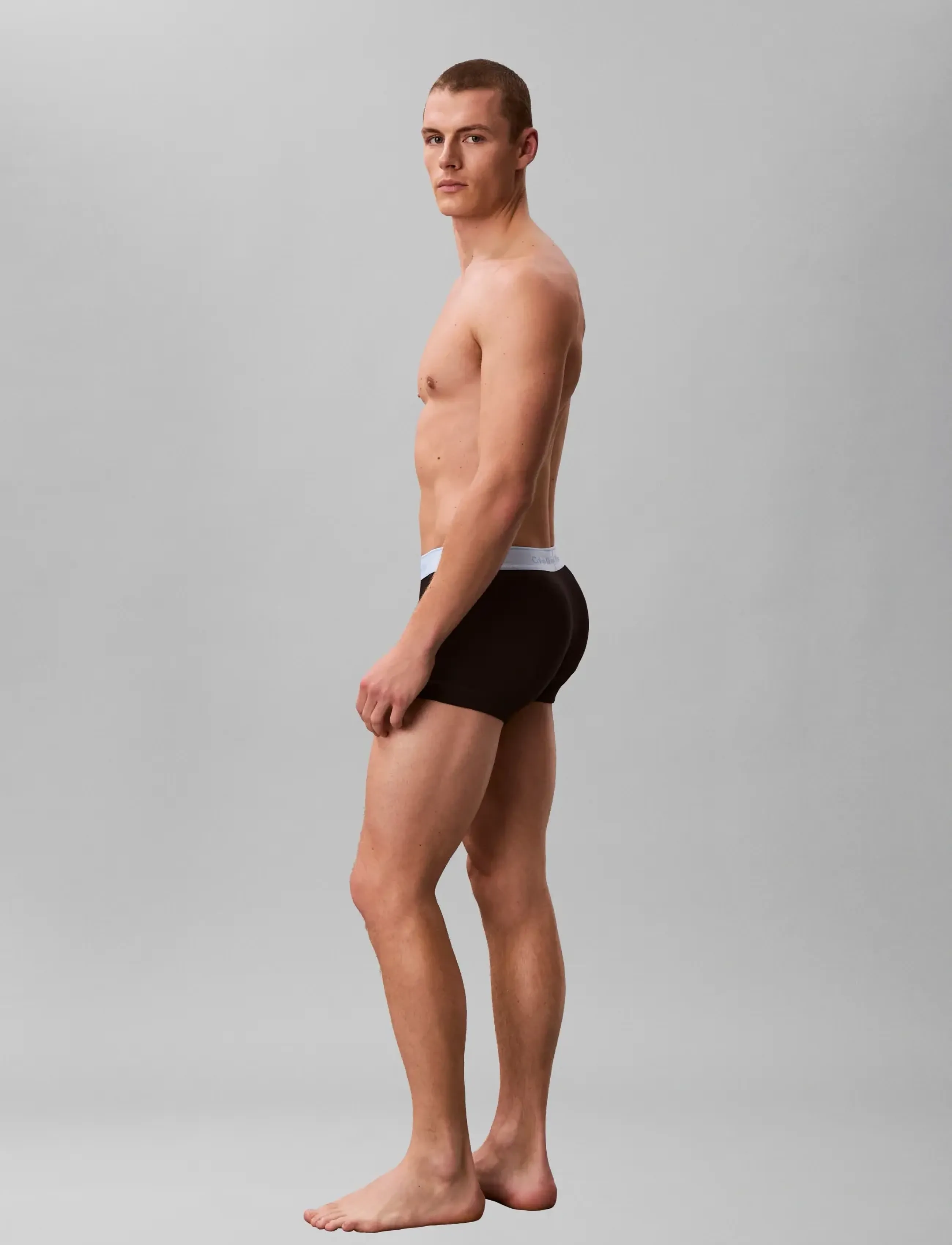 Calvin Klein - TRUNK 5PK - black bodies w  black misty grey pu - 4