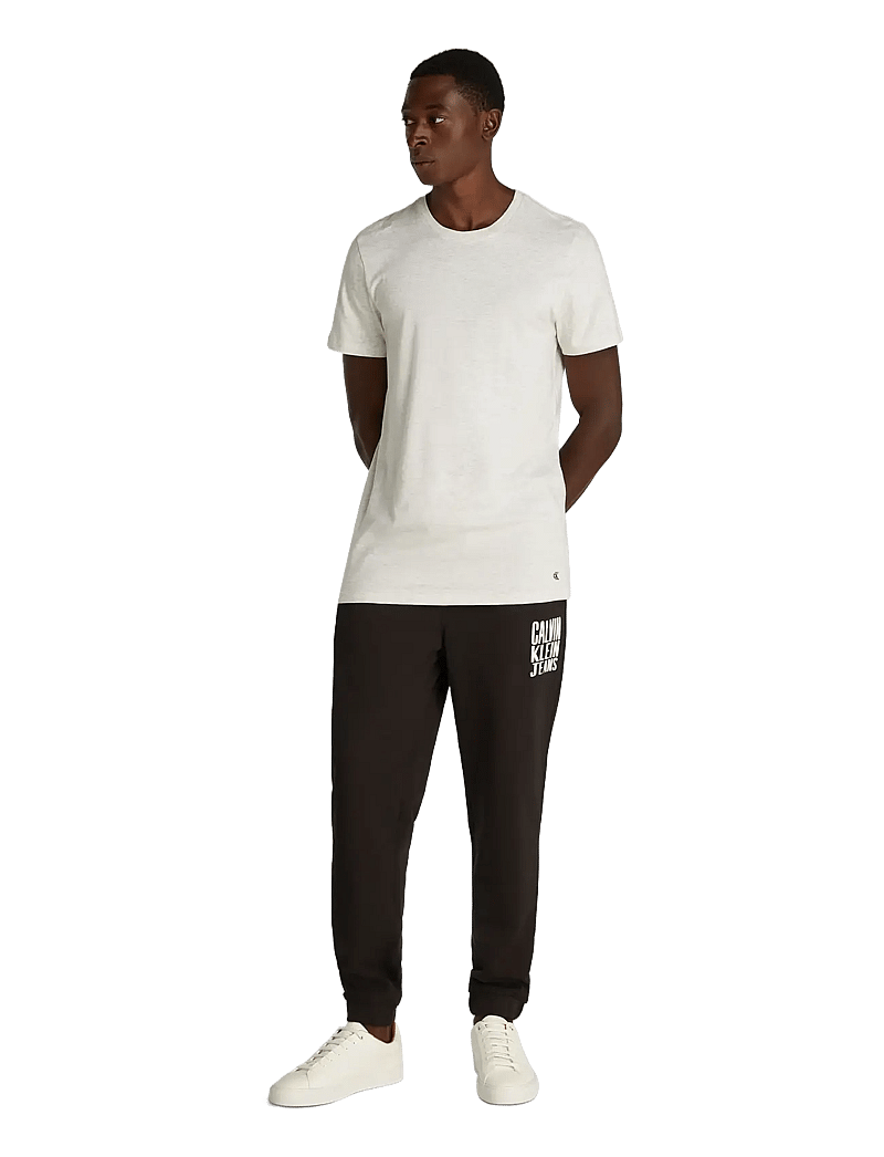 Calvin Klein - S/S CREW NECK 3PK - multipack t-shirts - shoreline, snow hthr, lively teal - 0