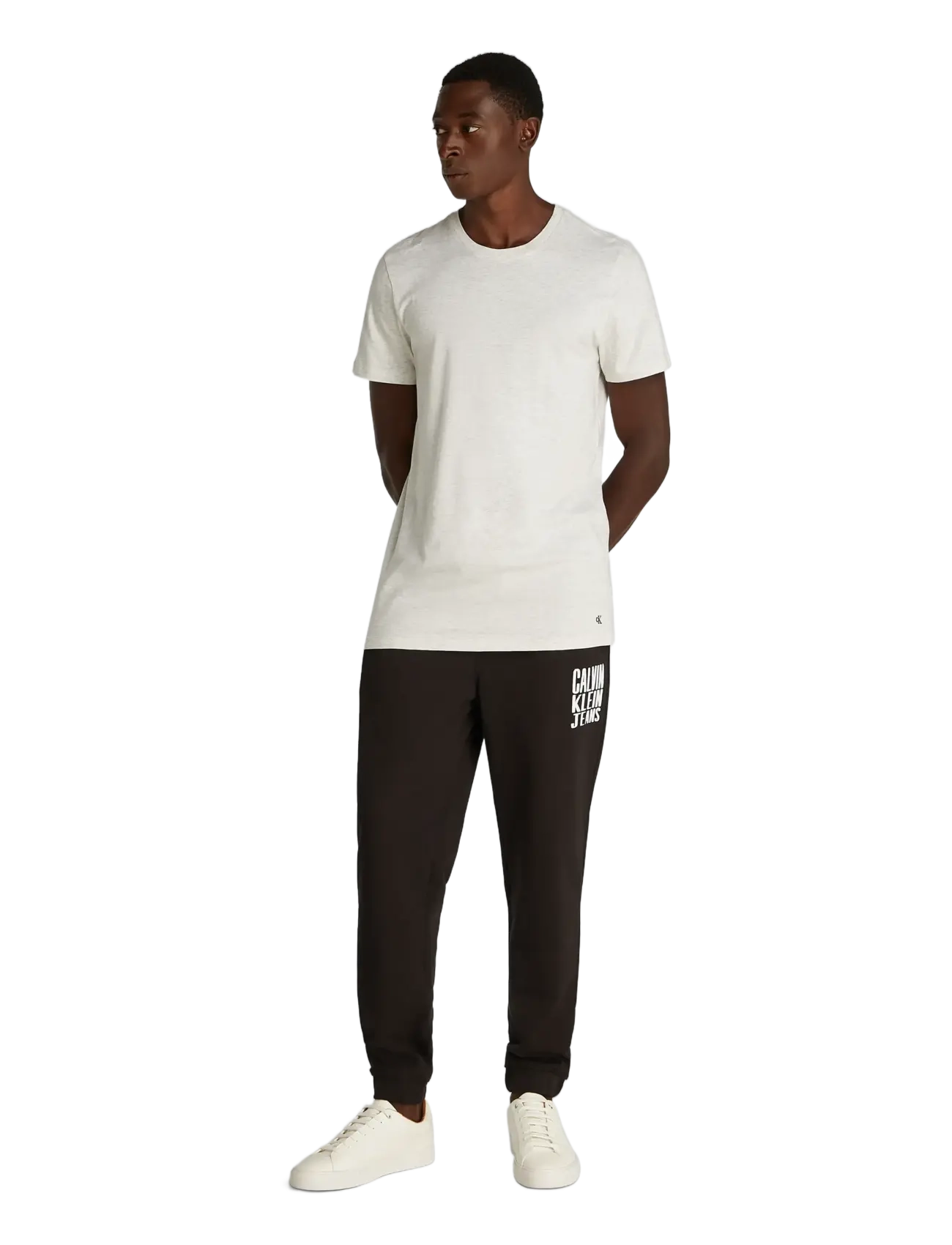 Calvin Klein S/S CREW NECK 3PK - Basic T-Shirts - SHORELINE, SNOW HTHR, LIVELY TEAL / multi