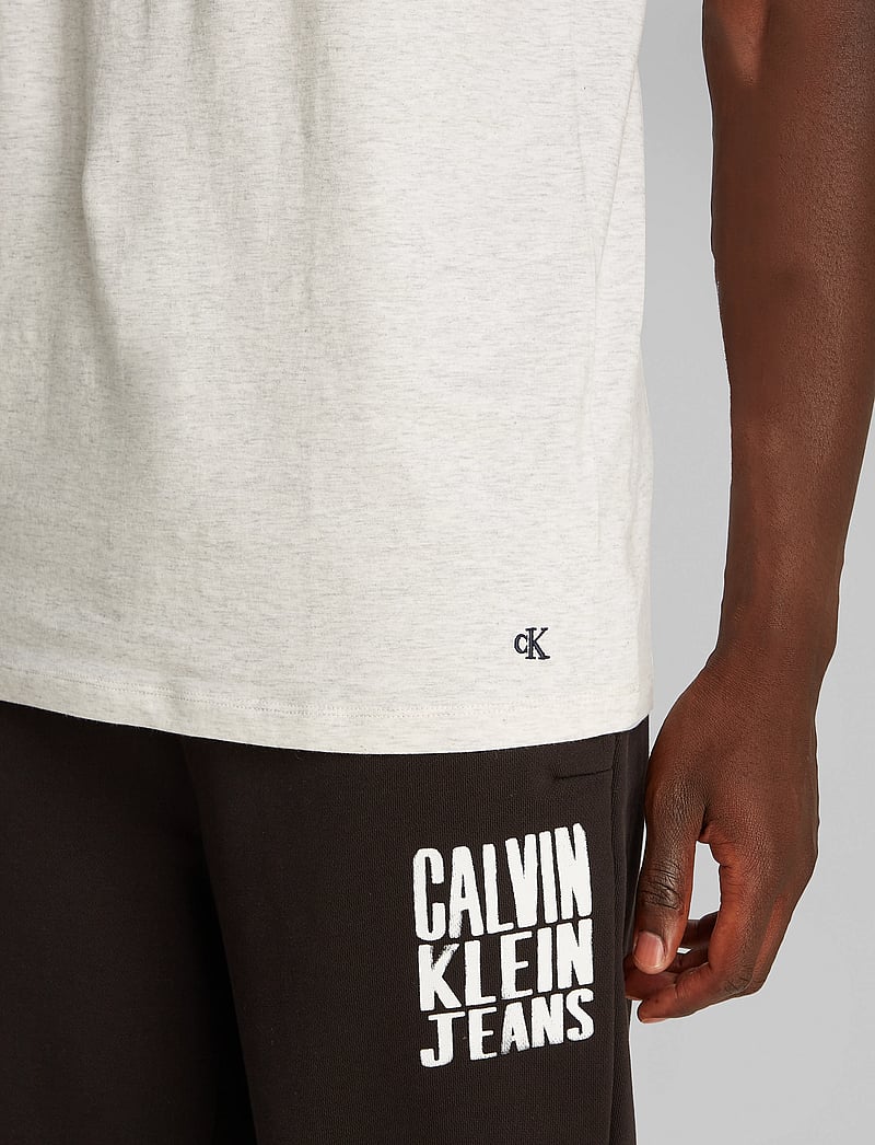 Calvin Klein - S/S CREW NECK 3PK - multipack t-shirts - shoreline, snow hthr, lively teal - 2