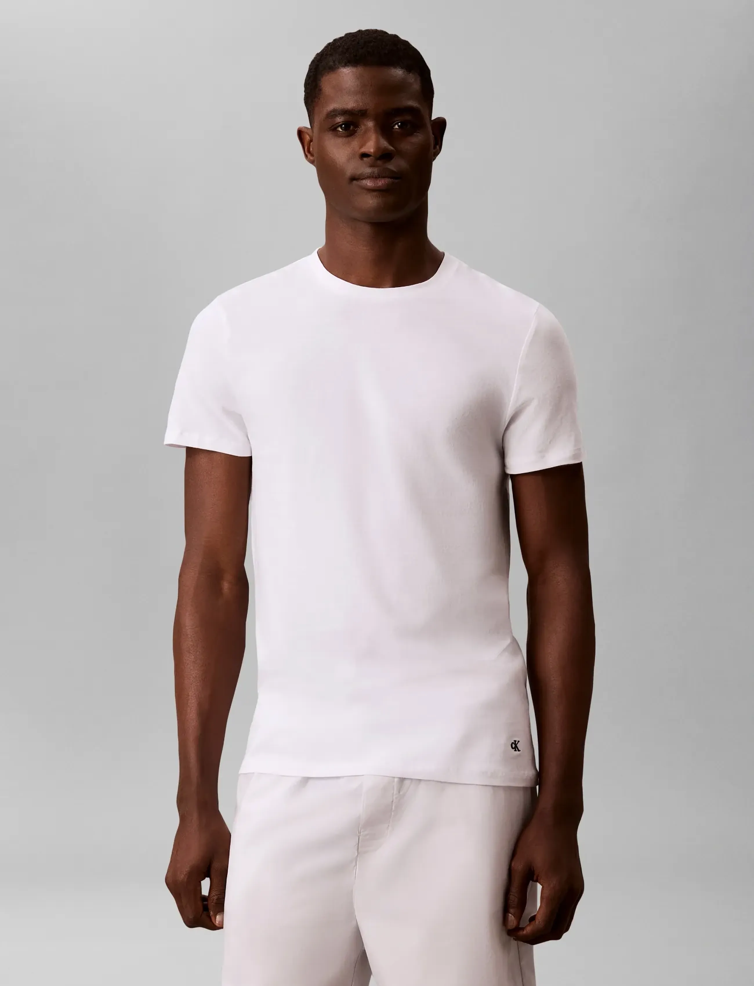 Calvin Klein - S/S CREW NECK 3PK - multipack t-shirts - horizon pink shoreline white - 3
