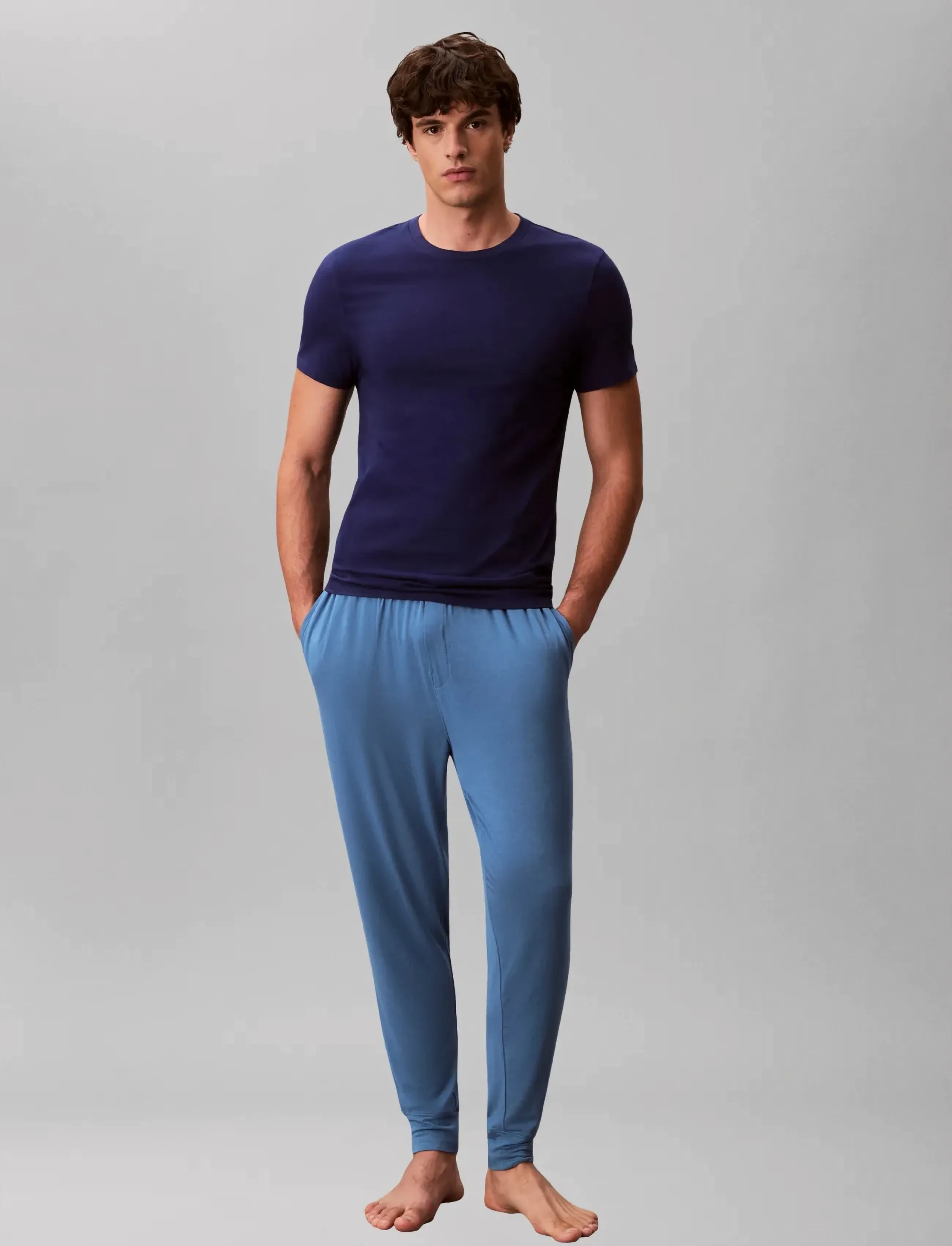 Calvin Klein S/S CREW NECK 3PK - Kurzärmelig - BLUE BAY MINNOW MEDIEVAL BLUE / blue