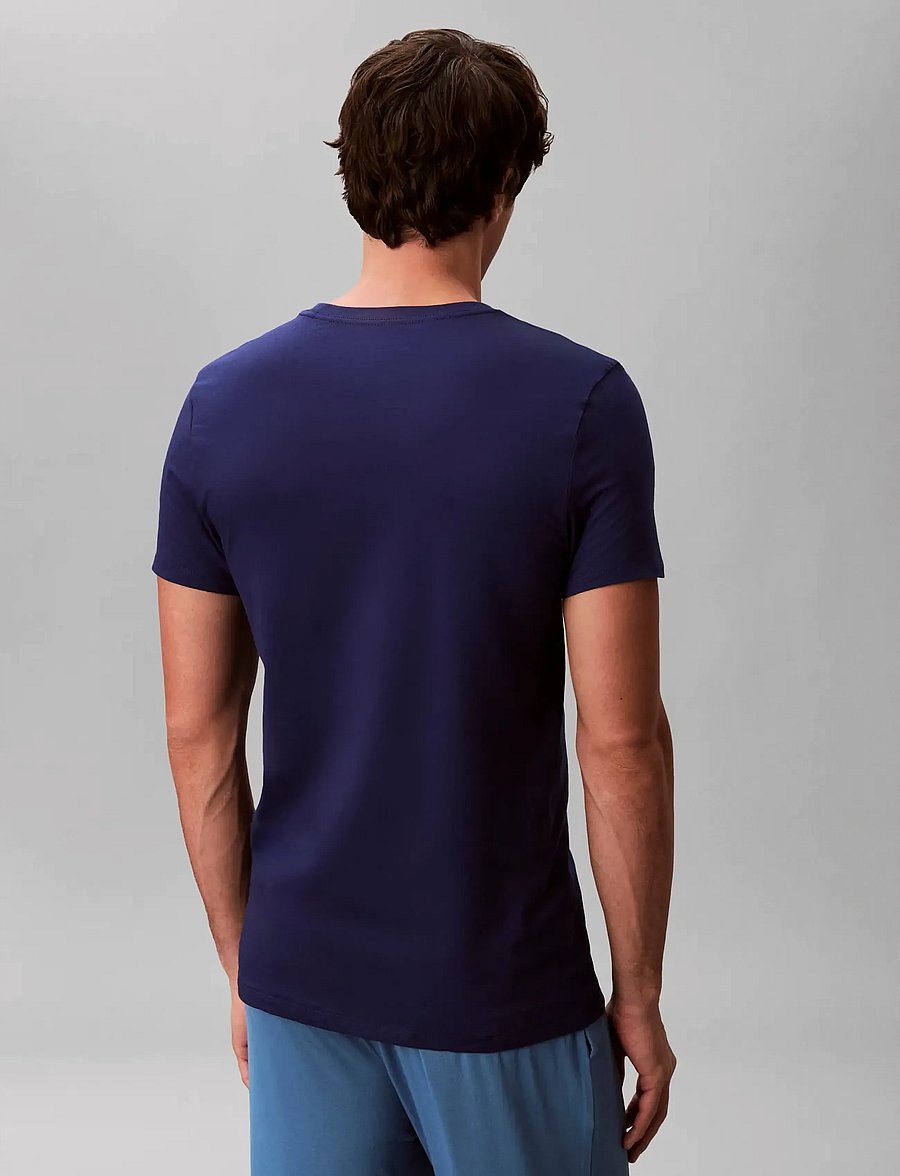 Calvin Klein - S/S CREW NECK 3PK - t-shirts im multipack - blue bay minnow medieval blue - 2
