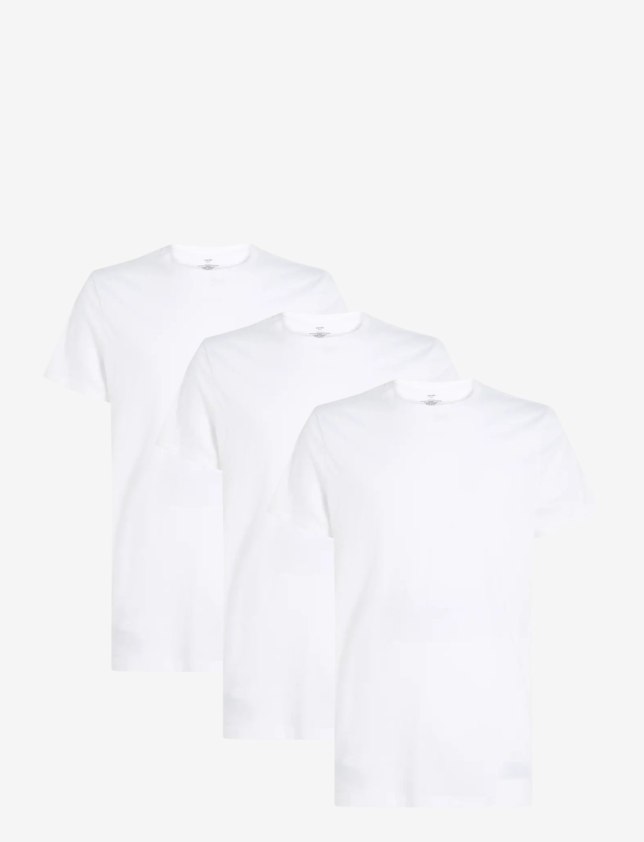 Calvin Klein - S/S CREW NECK 3PK - marškinėlių komplektas - white white white - 1