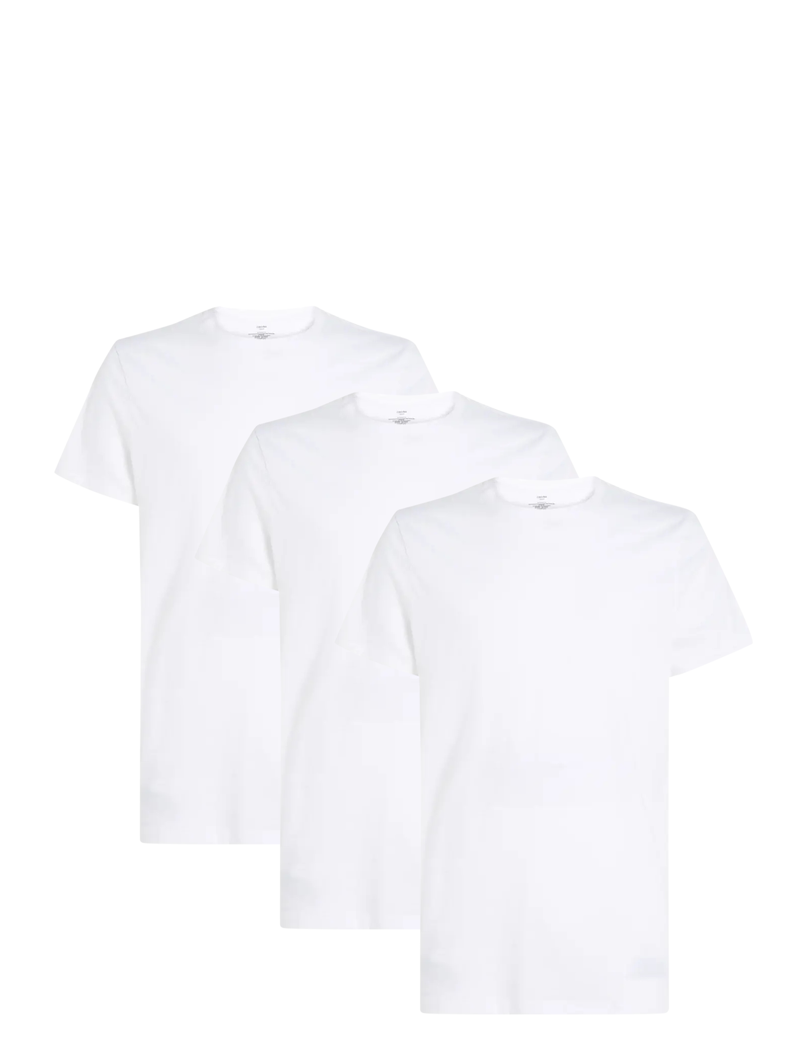 Calvin Klein S/S CREW NECK 3PK - Calvin Klein Underwear - WHITE WHITE WHITE / white