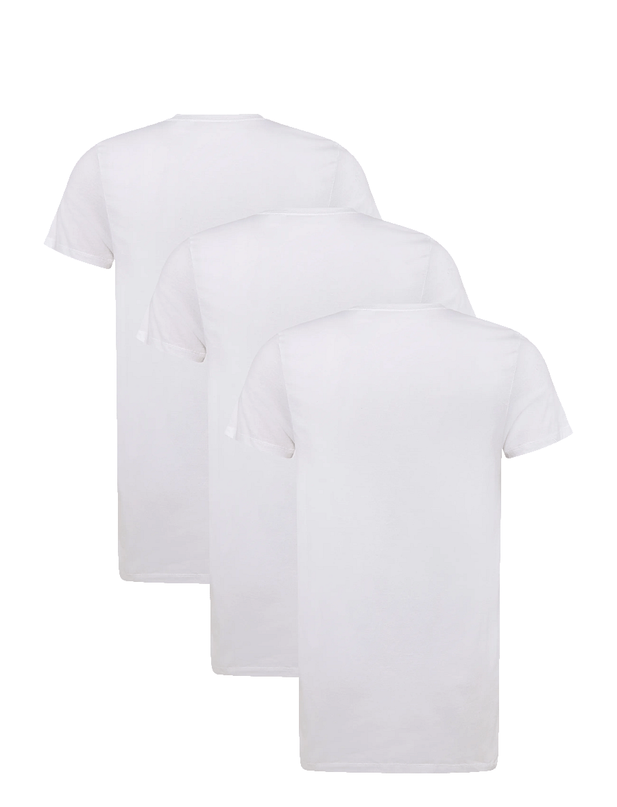 Calvin Klein - S/S CREW NECK 3PK - multipack t-shirts - white white white - 2