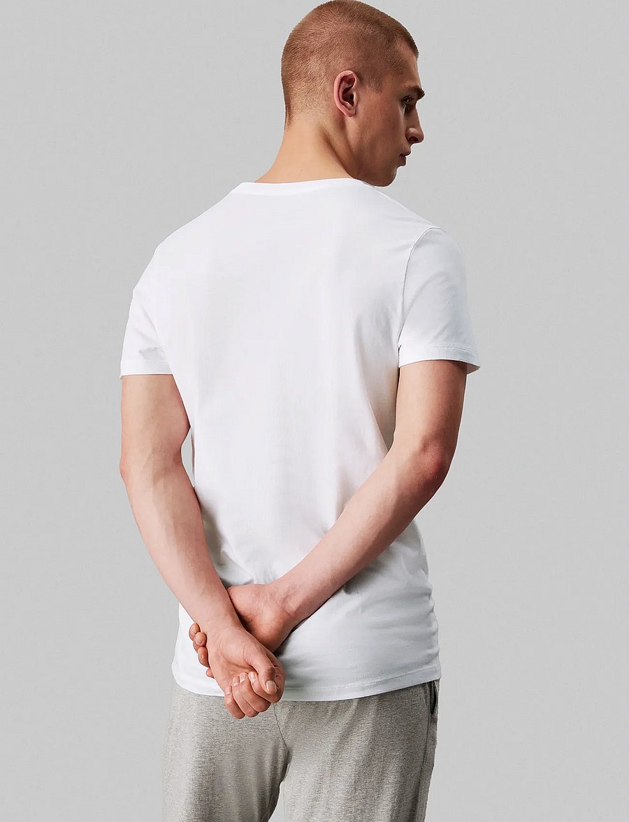 Calvin Klein - S/S CREW NECK 3PK - multipack t-shirts - white white white - 4