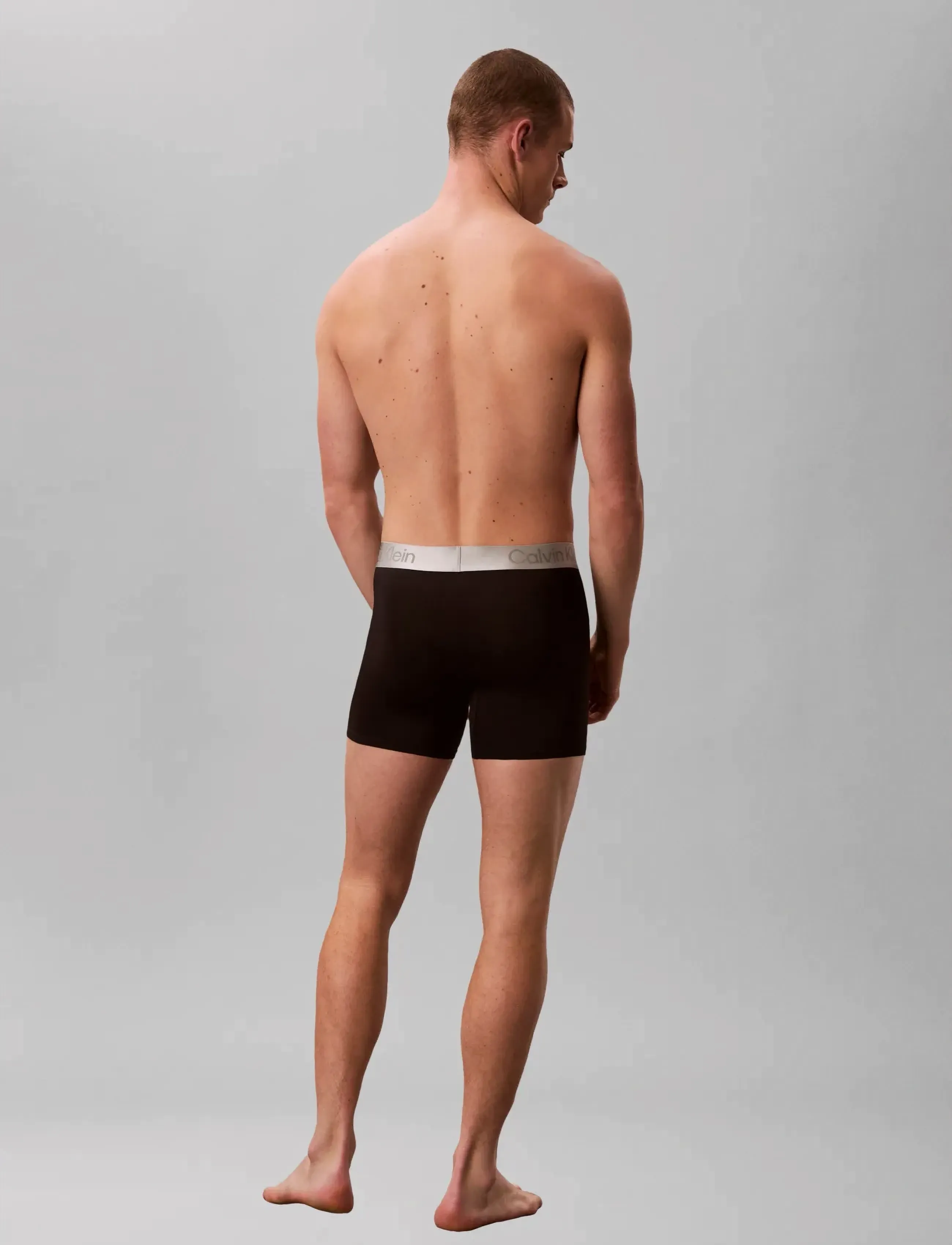 Calvin Klein - BOXER BRIEF 3PK - multipack kalsonger - black body w  moon mist logo  black - 3