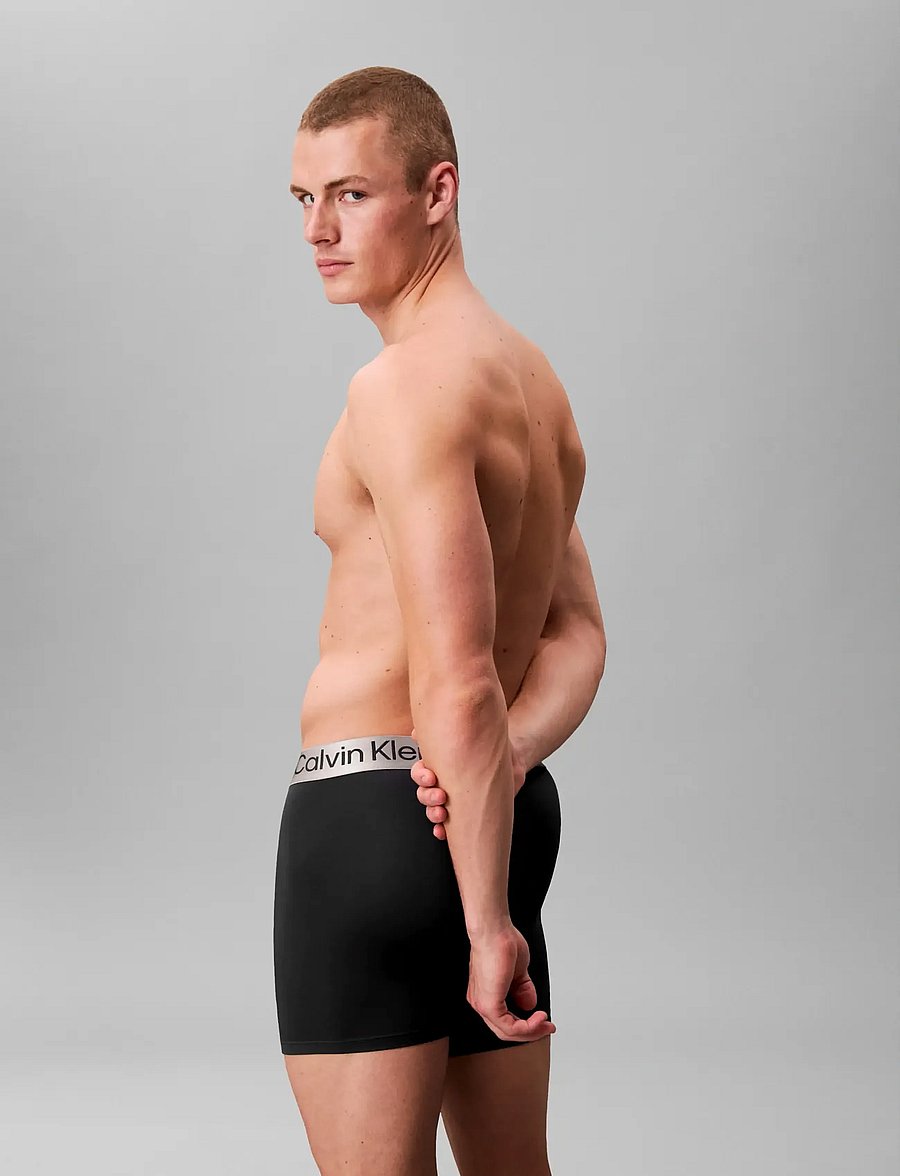 Calvin Klein - BOXER BRIEF 3PK - lot de sous-vêtements - black black black - 3