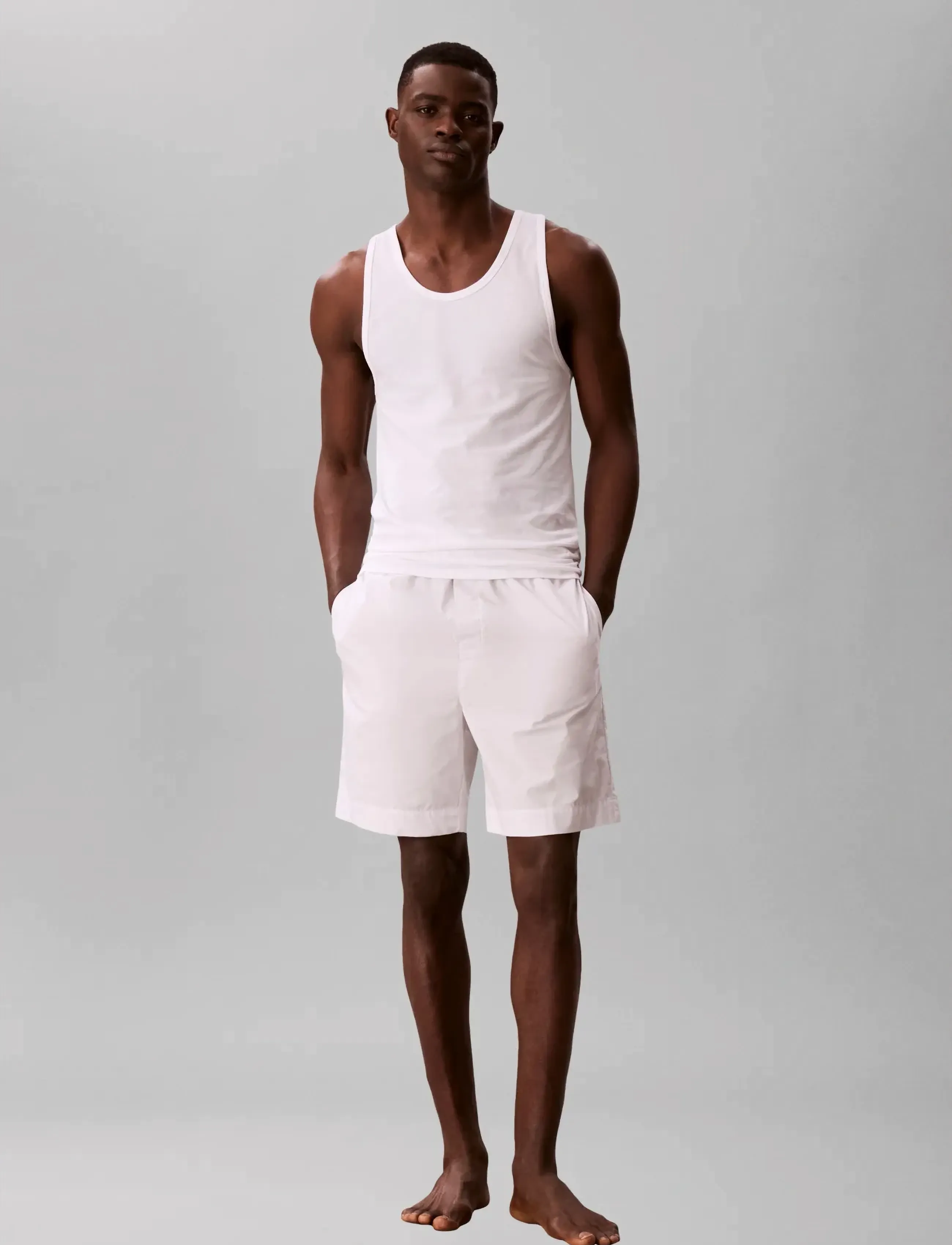 Calvin Klein TANK 3PK - Varrukateta särgid - BLACK BLUE DESCENT WHITE / multi