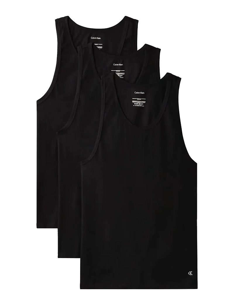Calvin Klein - TANK 3PK - topy do piżam - black - 1