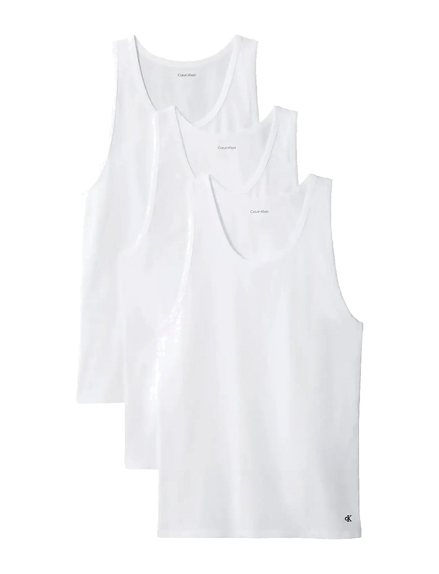Calvin Klein - TANK 3PK - pyjamapaidat - white - 1