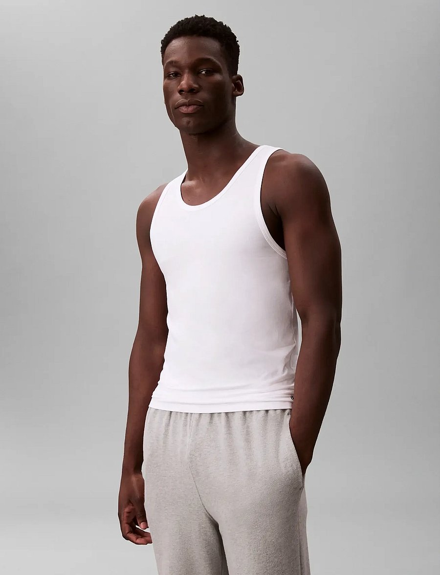 Calvin Klein - TANK 3PK - pyjamapaidat - white - 3