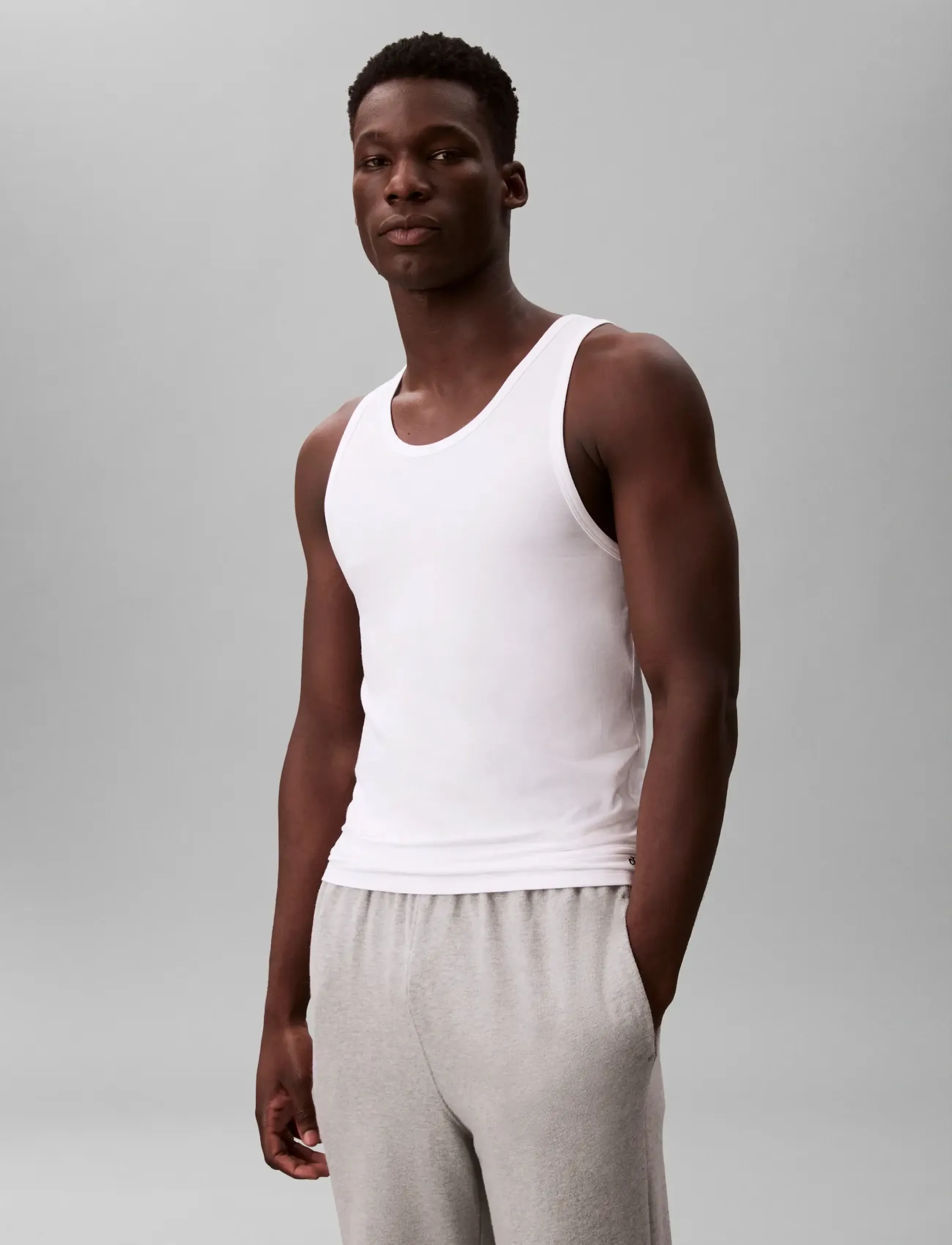 Calvin Klein - TANK 3PK - pyjamasöverdelar - white, white, white - 3