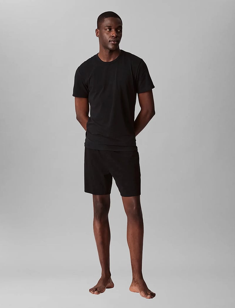 Calvin Klein - S/S CREW NECK 3PK - t-shirts im multipack - black, black, black - 3