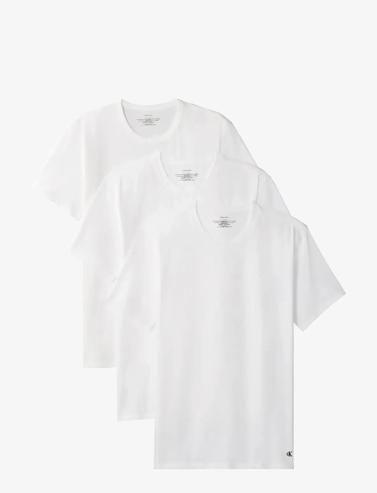 Calvin Klein - S/S CREW NECK 3PK - multipack t-shirts - white - 1