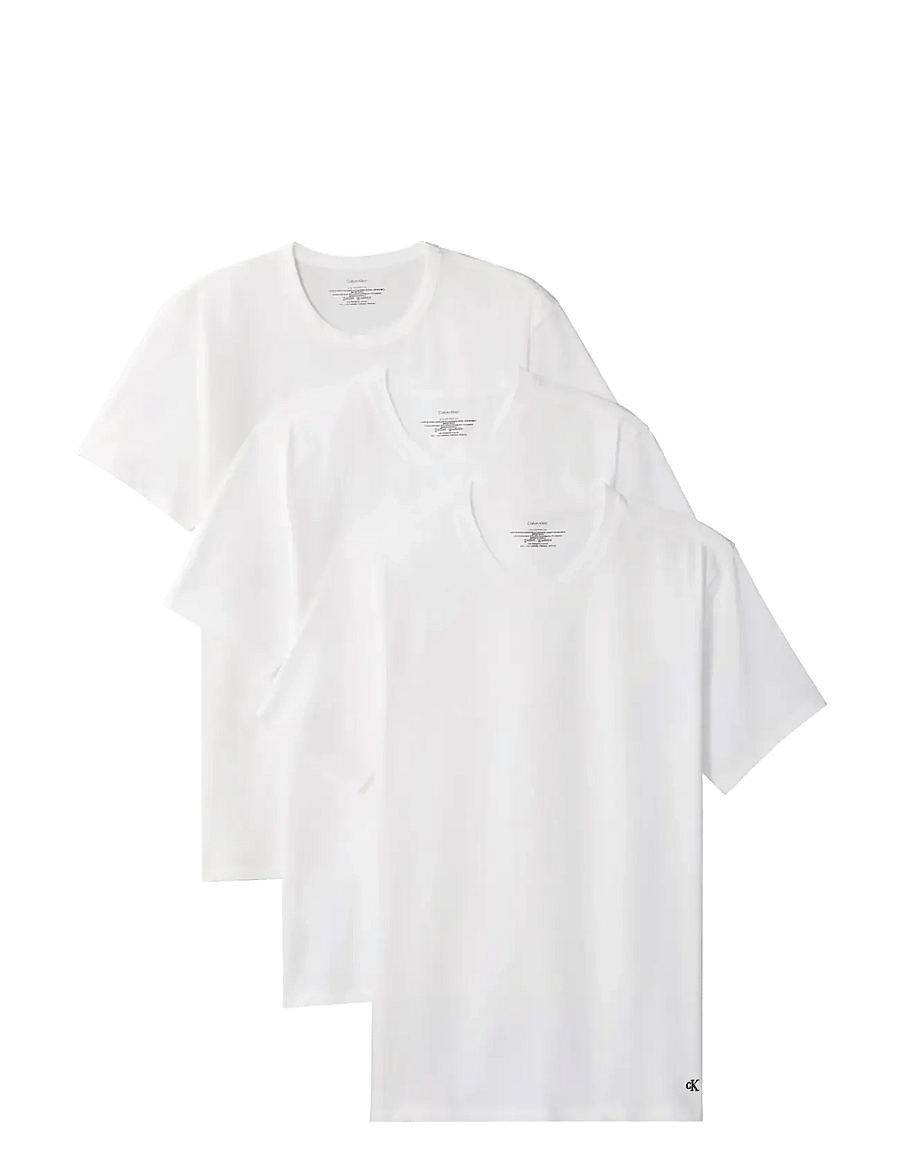 Calvin Klein - S/S CREW NECK 3PK - t-shirts im multipack - white - 1
