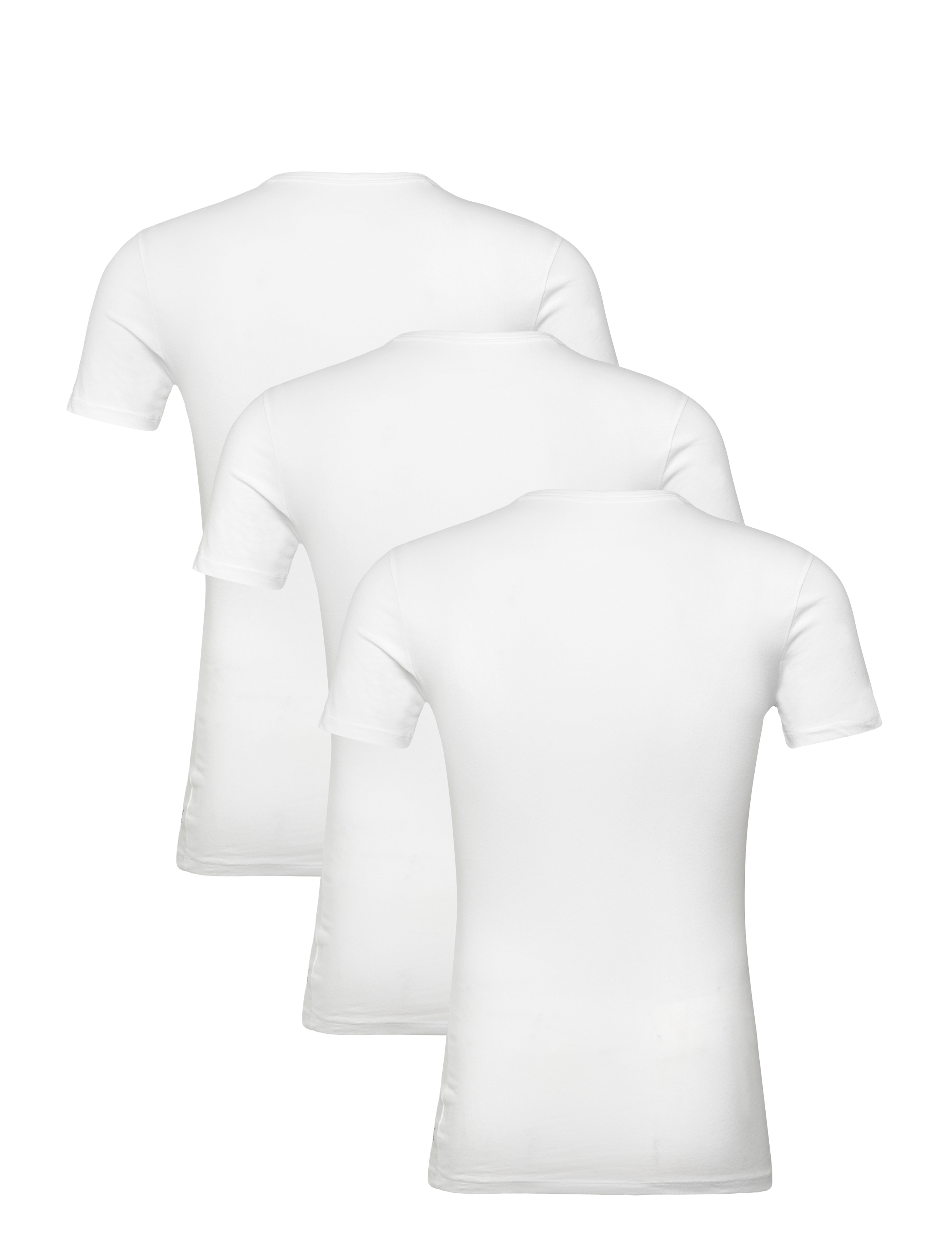 Calvin Klein - S/S CREW NECK 3PK - nattrøjer - white - 2