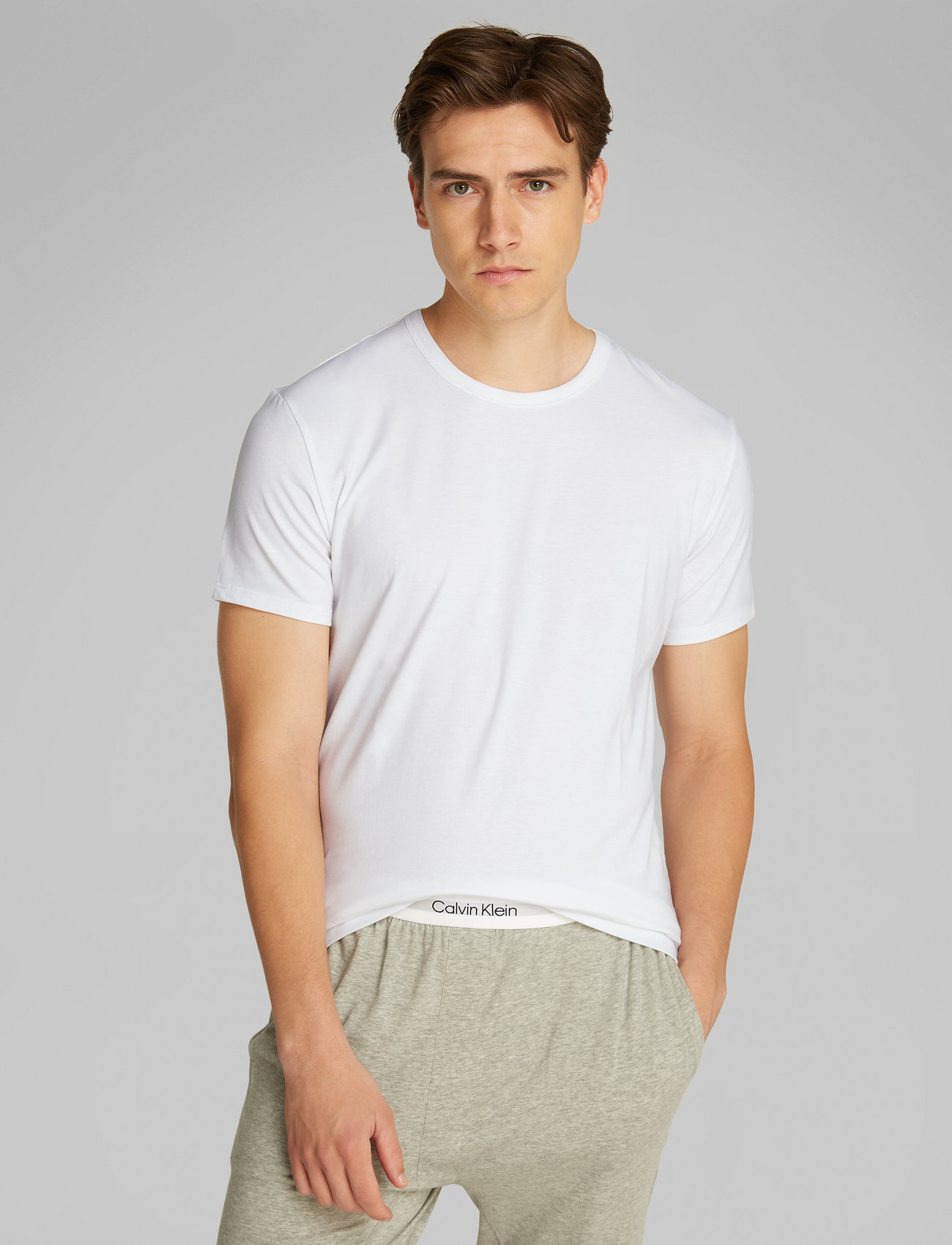 Calvin Klein - S/S CREW NECK 3PK - multipack t-shirts - white - 0