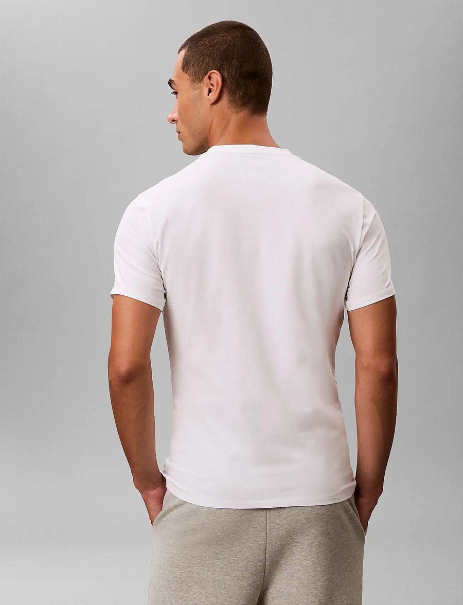 Calvin Klein - S/S CREW NECK 3PK - t-shirts im multipack - white - 4