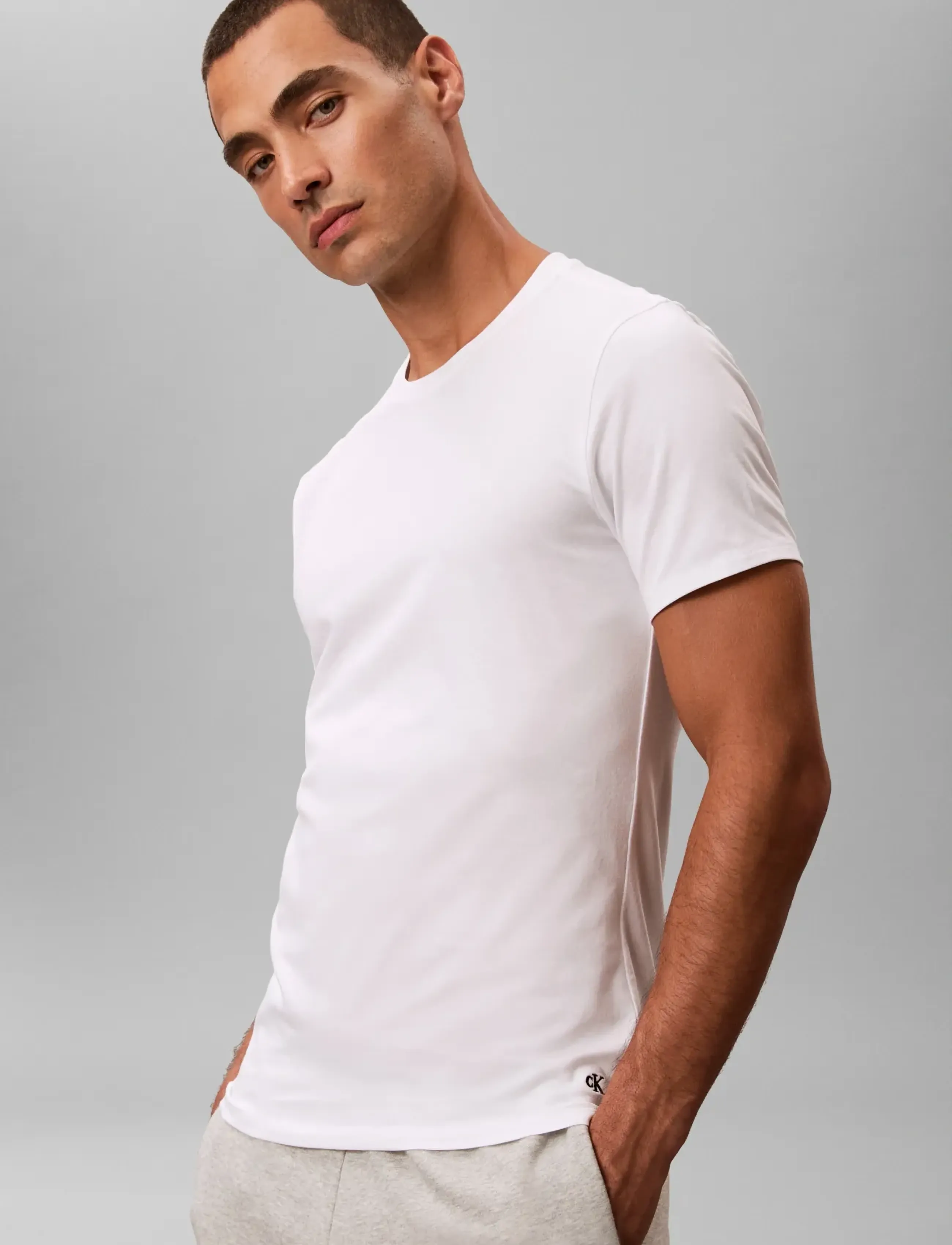 Calvin Klein S/S Crew Neck 3Pk t-shirts - bas herr – bild 5