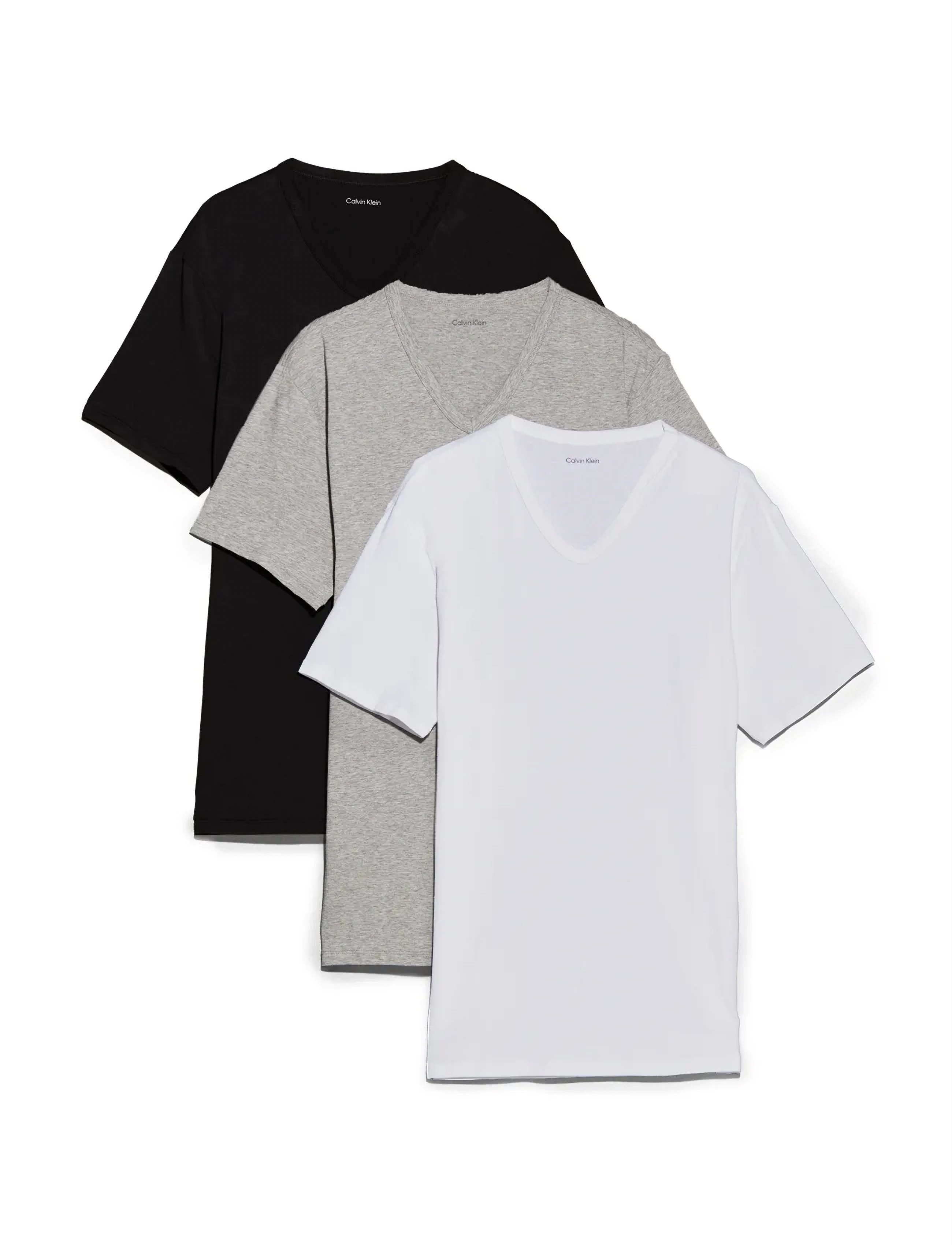 Calvin Klein S/S V Neck 3Pk t-shirts - bas herr – bild 7