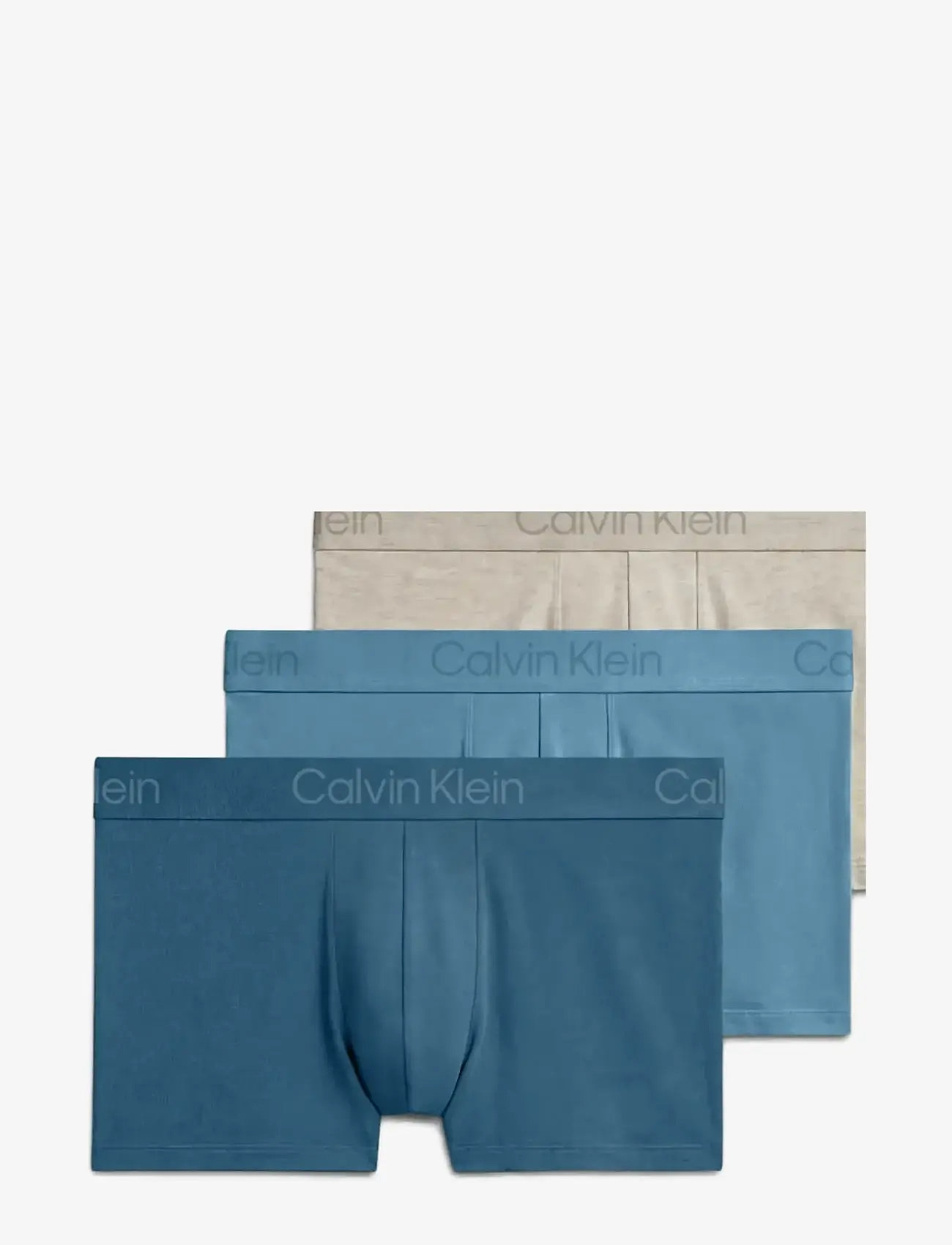 Calvin Klein - TRUNK 3PK - multipack underpants - oatmeal heather gulf blue  liberty - 1