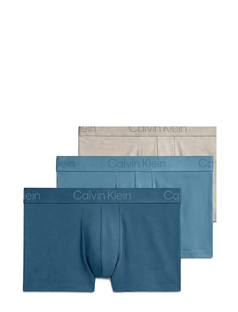 Calvin Klein - TRUNK 3PK - multipack underbukser - oatmeal heather gulf blue liberty - 1