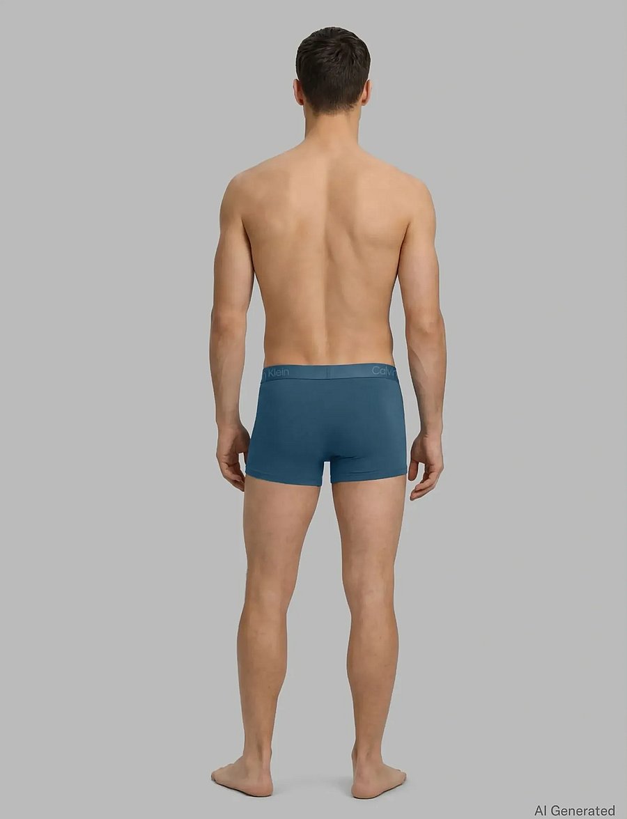 Calvin Klein - TRUNK 3PK - oatmeal heather gulf blue liberty - 3