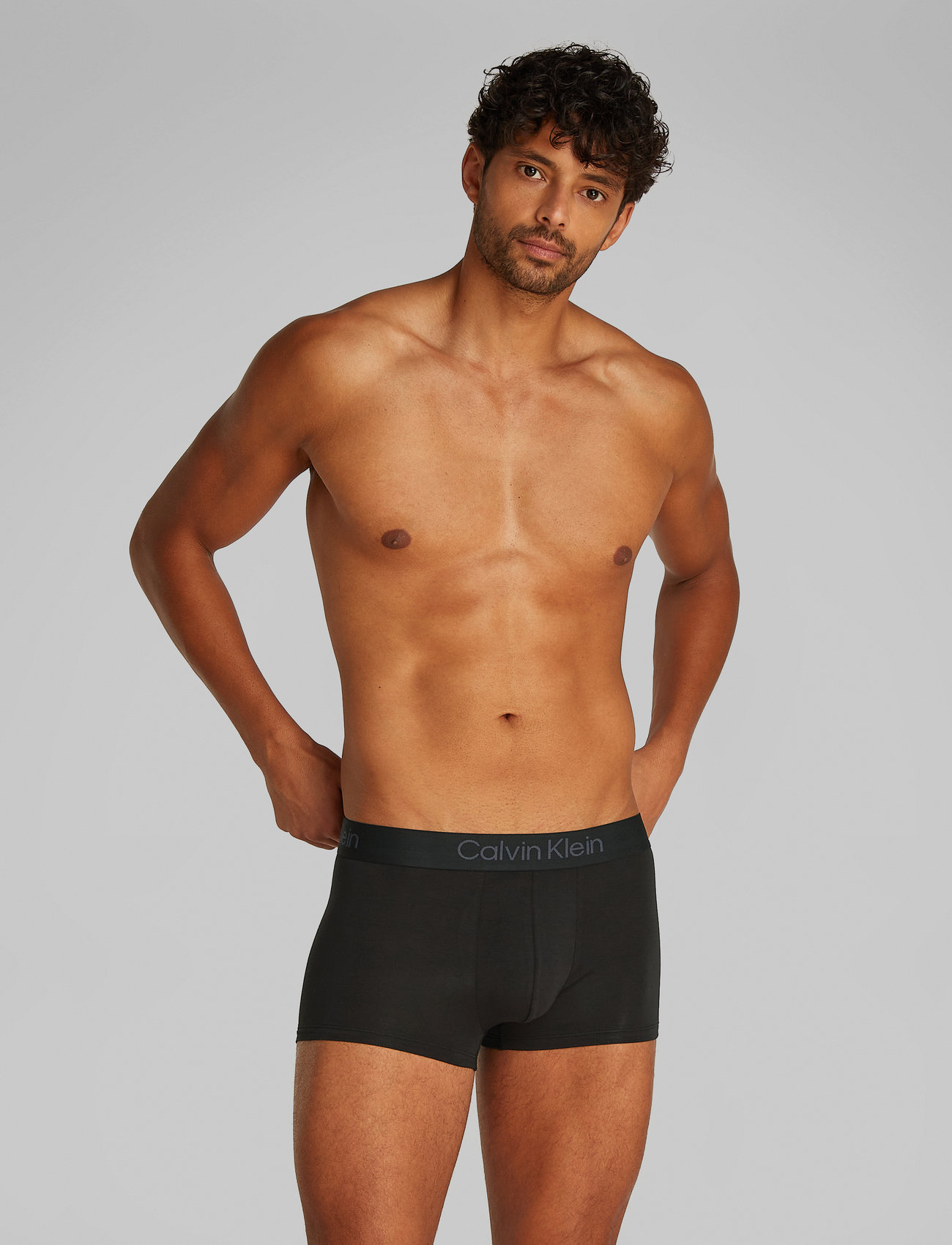 Calvin Klein - TRUNK 3PK - aluspükste mitmikpakk - b10 grey heather/black/shoreline - 0