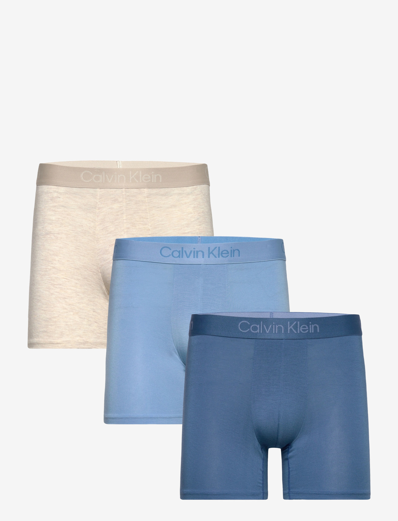 Calvin Klein - BOXER BRIEF 3PK - multipack kalsonger - oatmeal heather gulf blue  liberty - 1