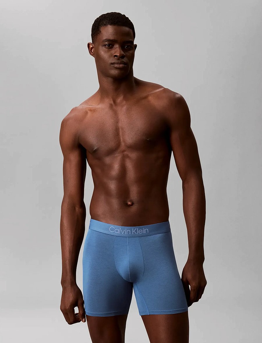 Calvin Klein - BOXER BRIEF 3PK - oatmeal heather gulf blue liberty - 0