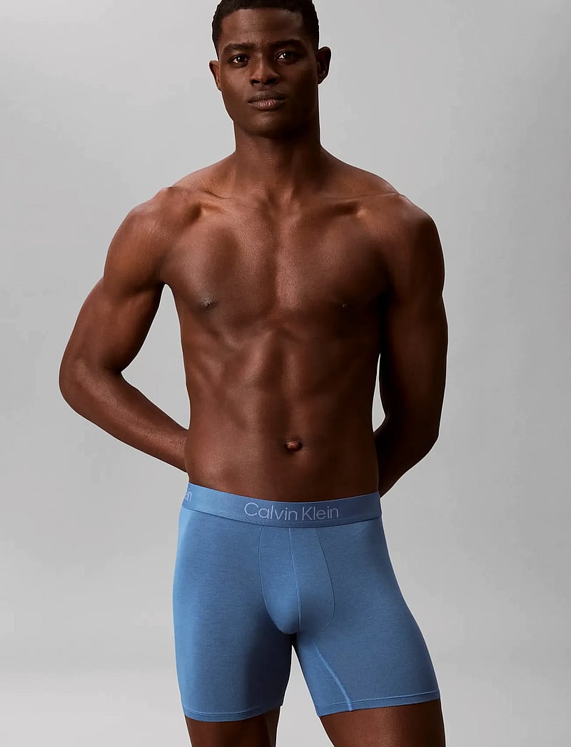 Calvin Klein - BOXER BRIEF 3PK - multipack kalsonger - oatmeal heather gulf blue liberty - 3