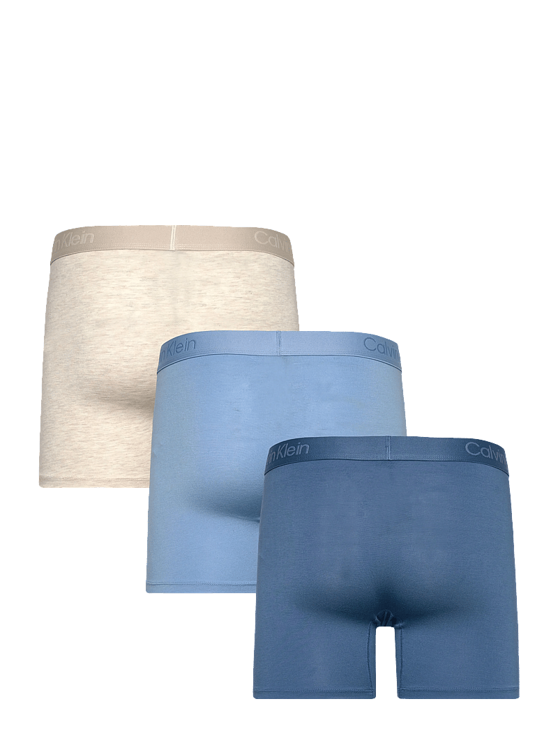 Calvin Klein - BOXER BRIEF 3PK - multipack kalsonger - oatmeal heather gulf blue liberty - 4