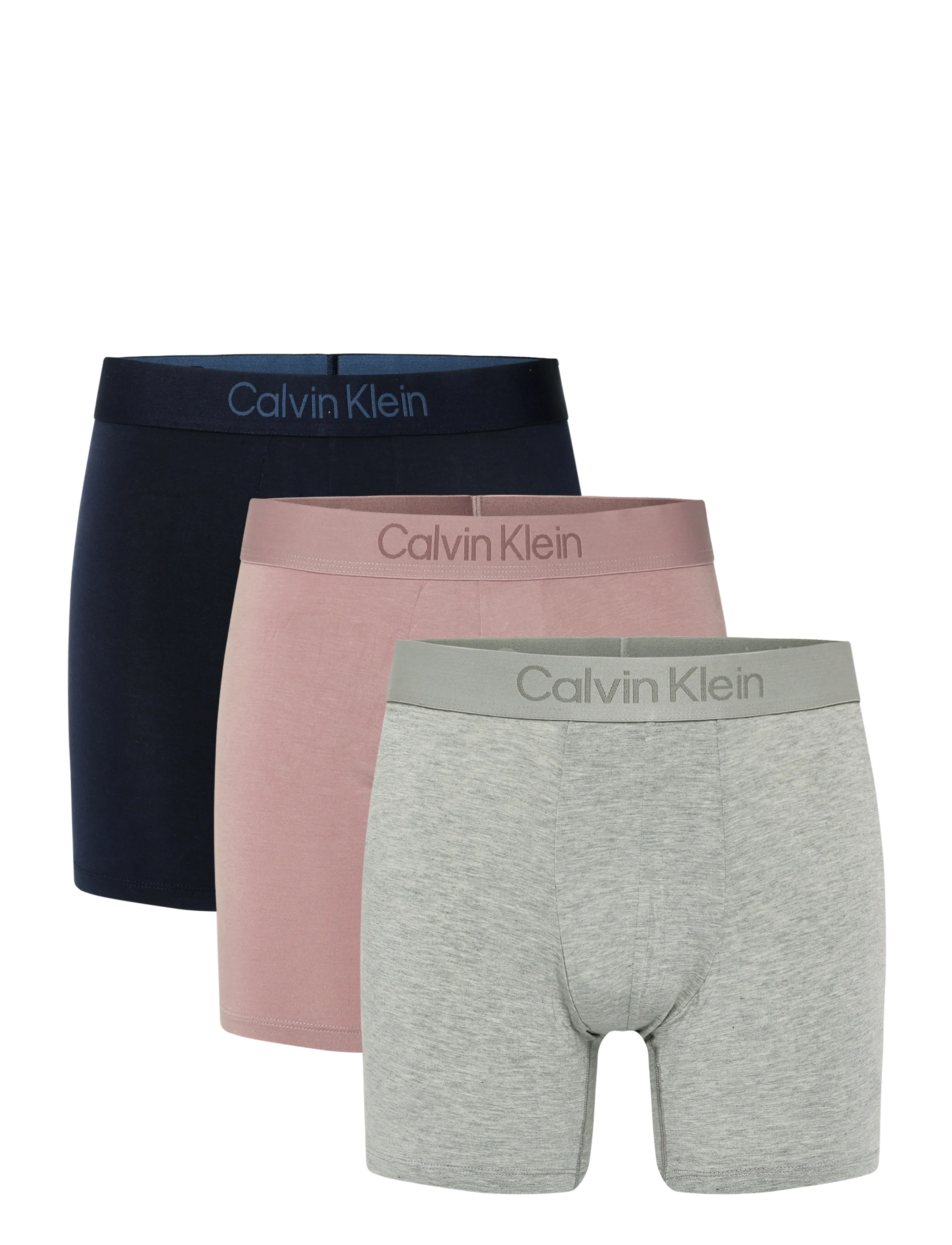 Calvin Klein BOXER BRIEF 3PK - Multipack underbukser - DARK SAPPHIRE DUSTY ORCHID GREY HEA / navy