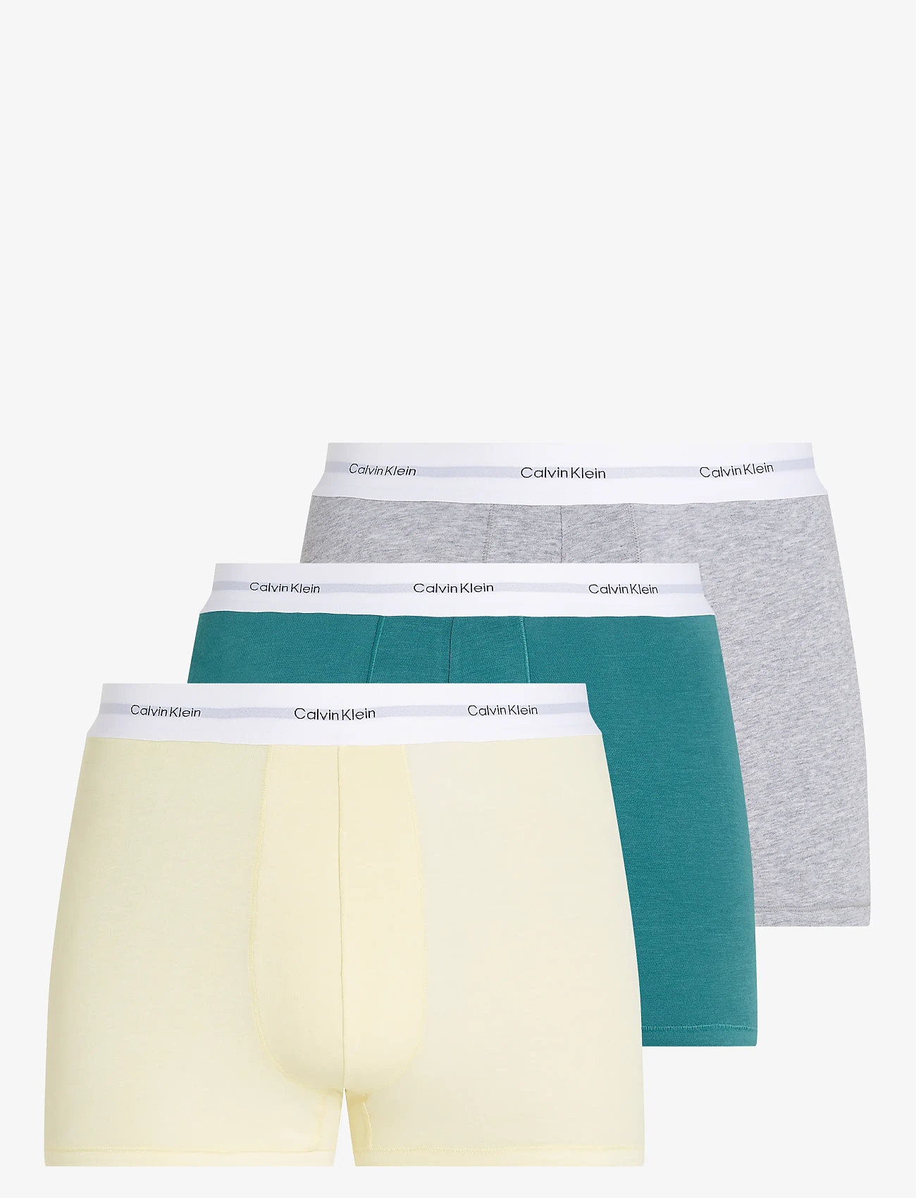 Calvin Klein - TRUNK 3PK - garden glade, gr heather, lively tl - 1