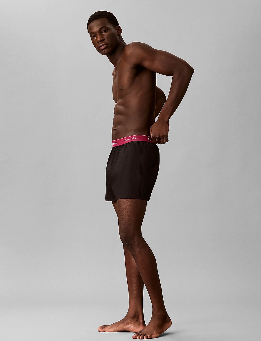 Calvin Klein - BOXER SLIM 3PK - multipakk aluspüksid - black bodies w poseidon blue plein - 5