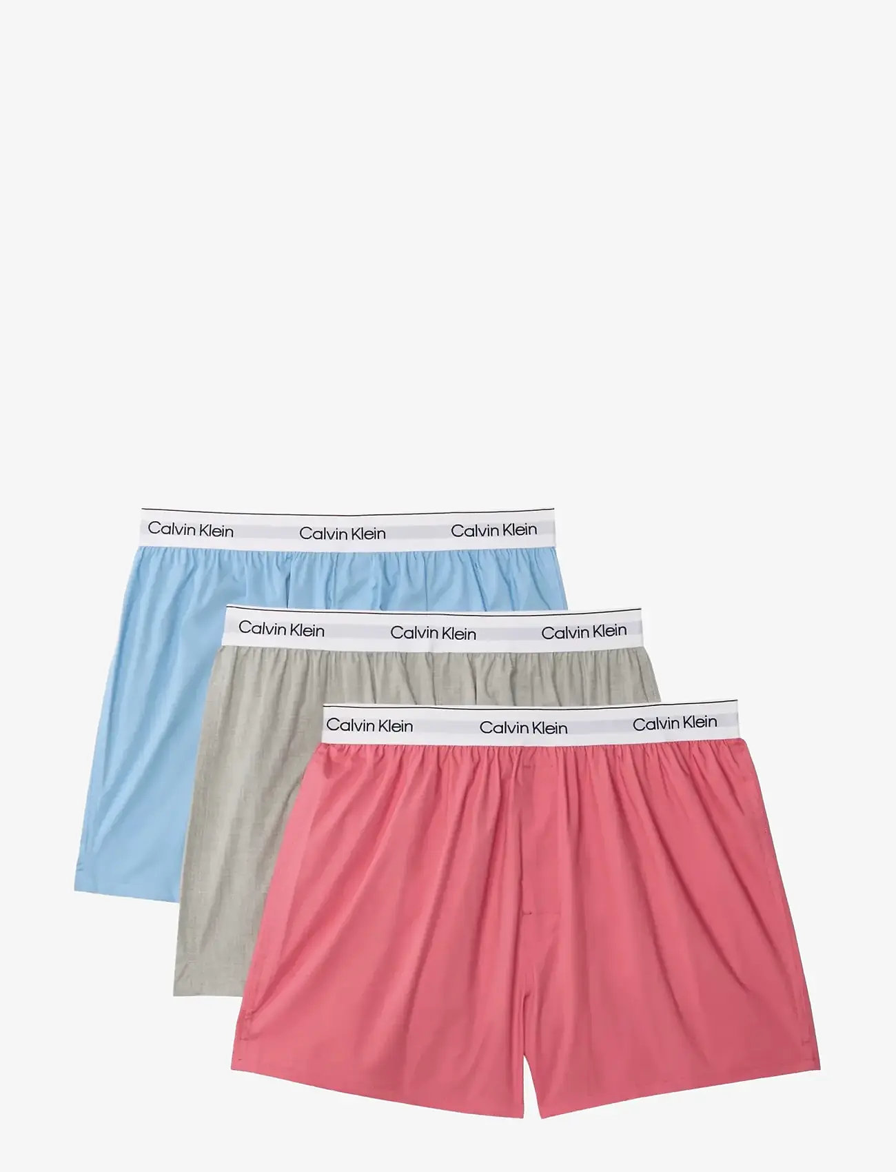 Calvin Klein - BOXER SLIM 3PK - multipack underbukser - brilliant pink gulf blue grey heath - 1
