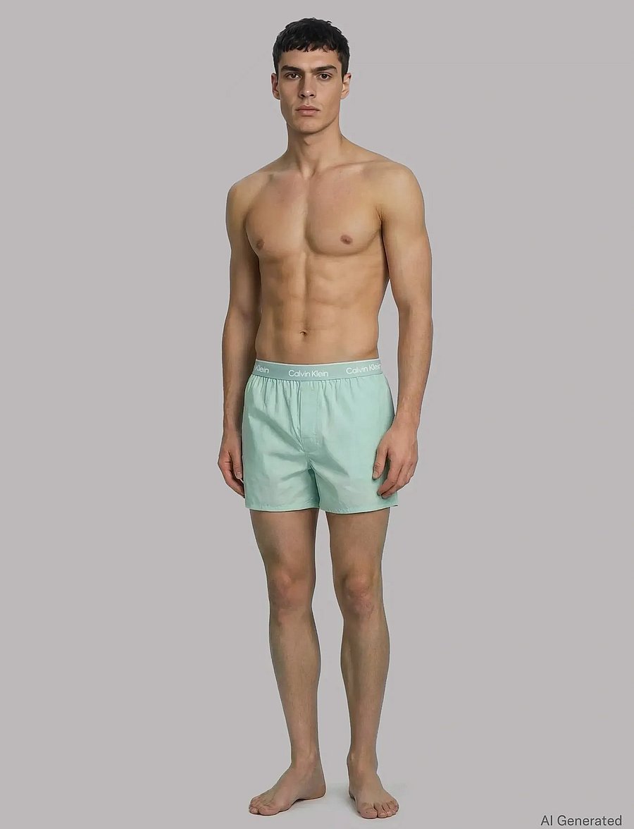 Calvin Klein - BOXER SLIM 3PK - aluspükste mitmikpakk - shoreline w dtm wb misty grey w - 2