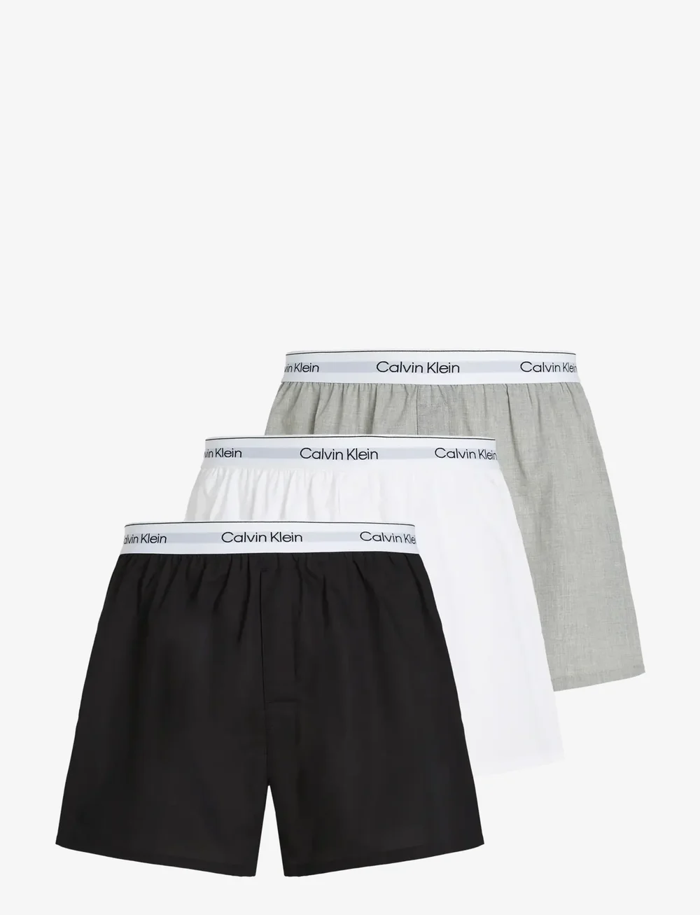 Calvin Klein - BOXER SLIM 3PK - unterhosen im multipack - 1 grey heather / 1 white / 1 black - 1