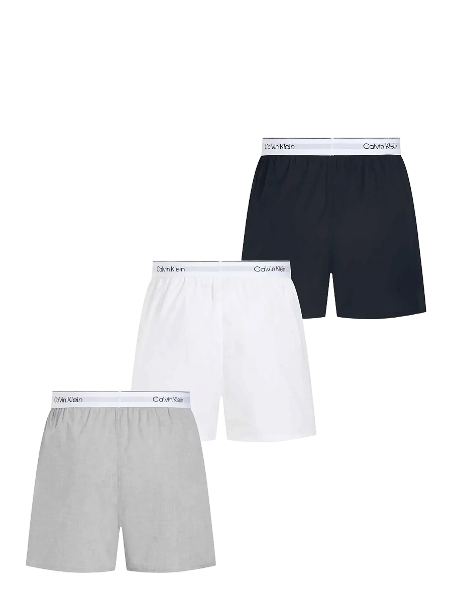 Calvin Klein - BOXER SLIM 3PK - multipack underpants - 1 grey heather 1 white 1 black - 2