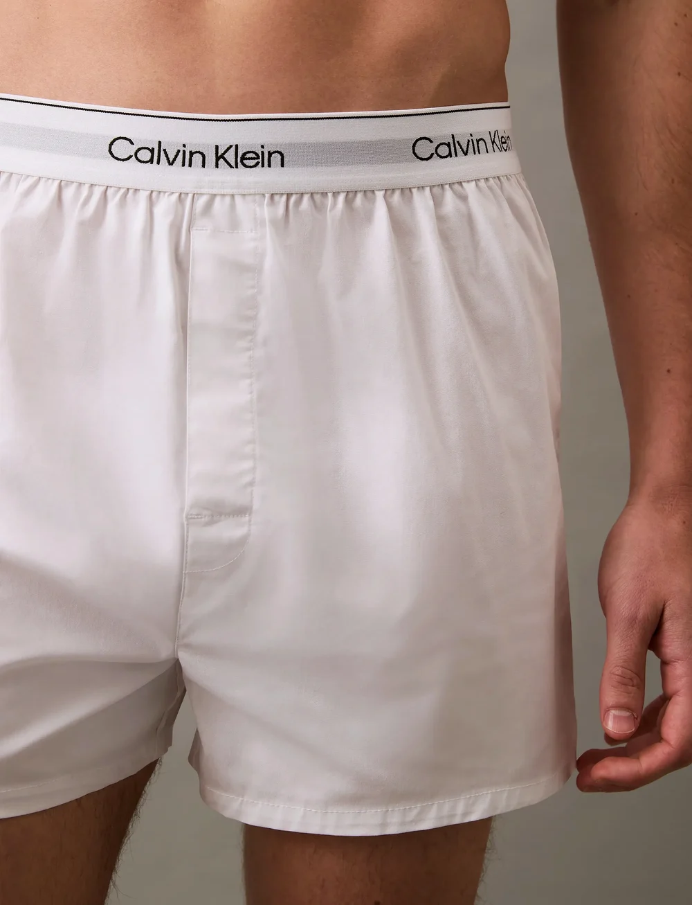 Calvin Klein - BOXER SLIM 3PK - unterhosen im multipack - 1 grey heather / 1 white / 1 black - 5